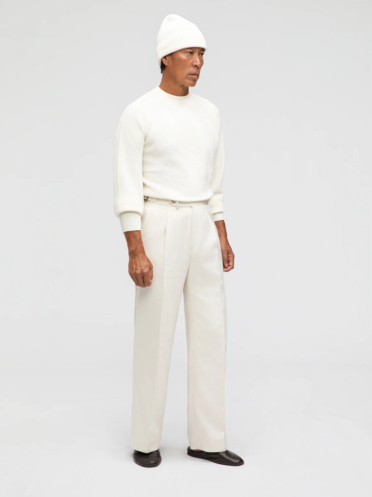 Ivory Wool Silk Suit (Casual Fit) - Image 6