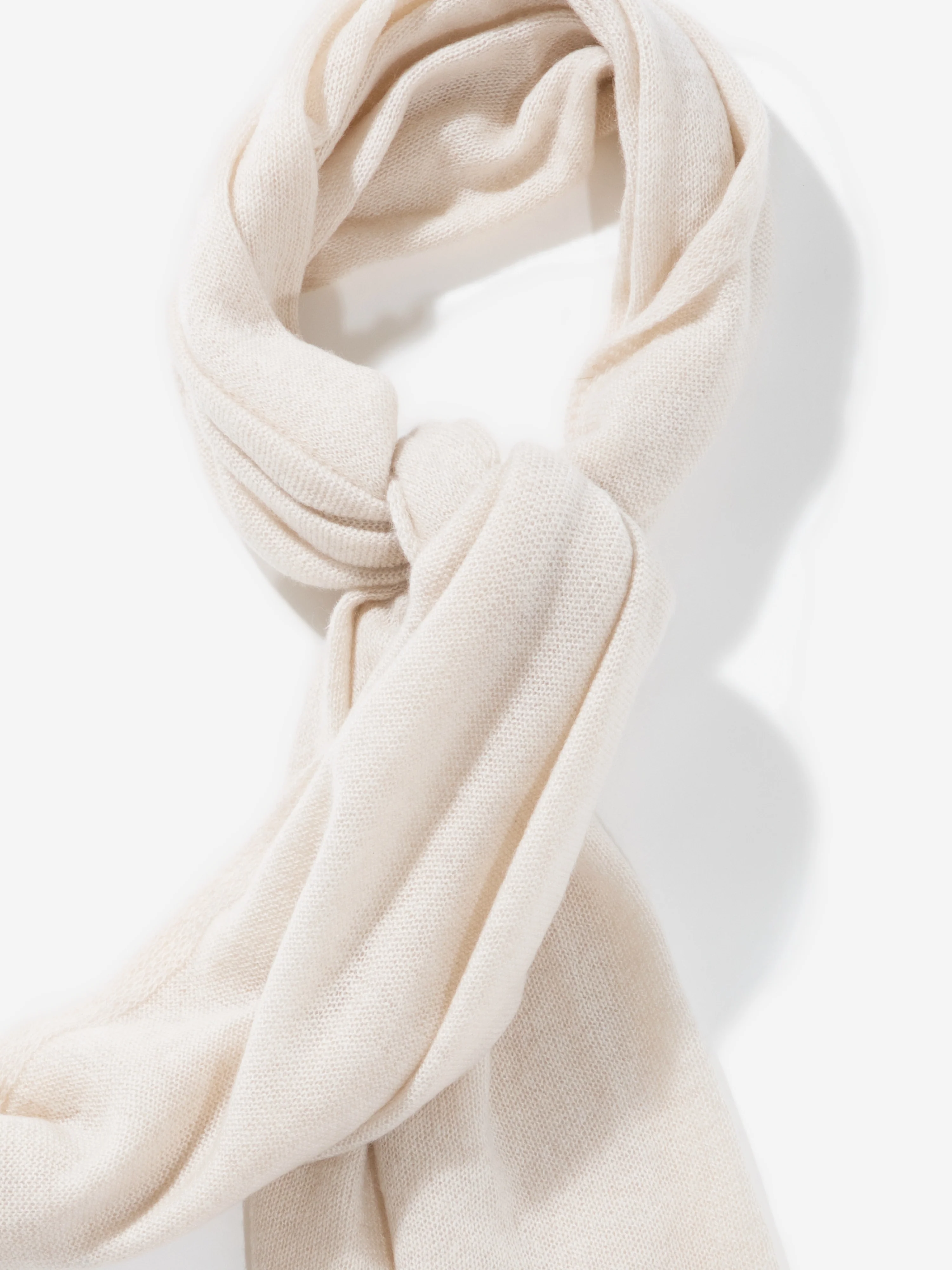 Cream Cashmere Scarf - Image 5