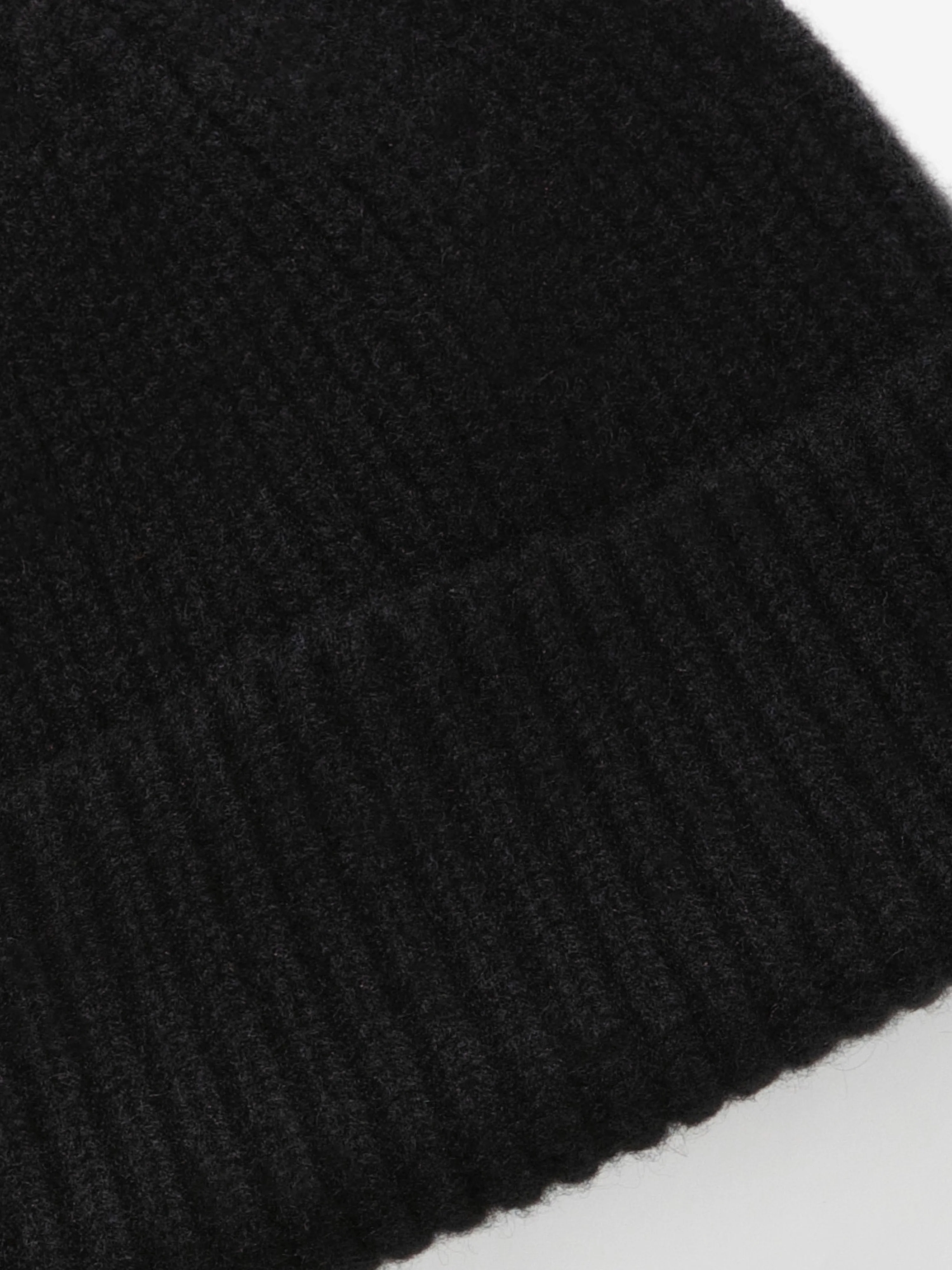 Black Cashmere Beanie - Image 3