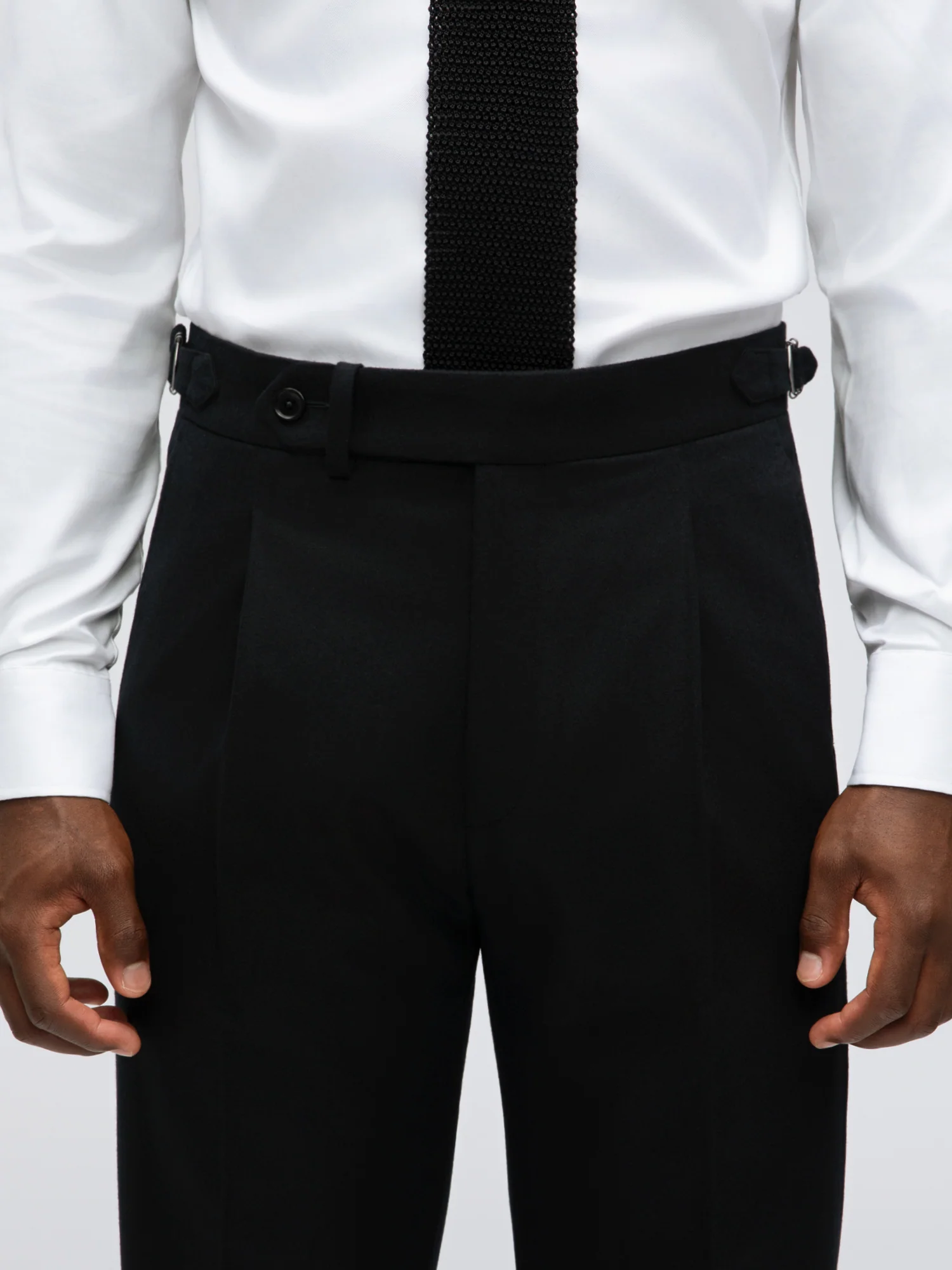 Black Flannel Wool Suit - Image 7