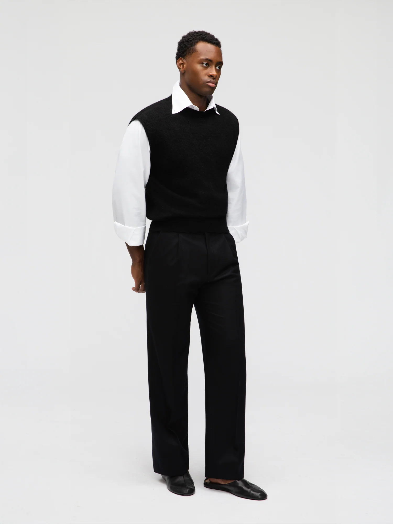 Black Mohair Vest - Image 3
