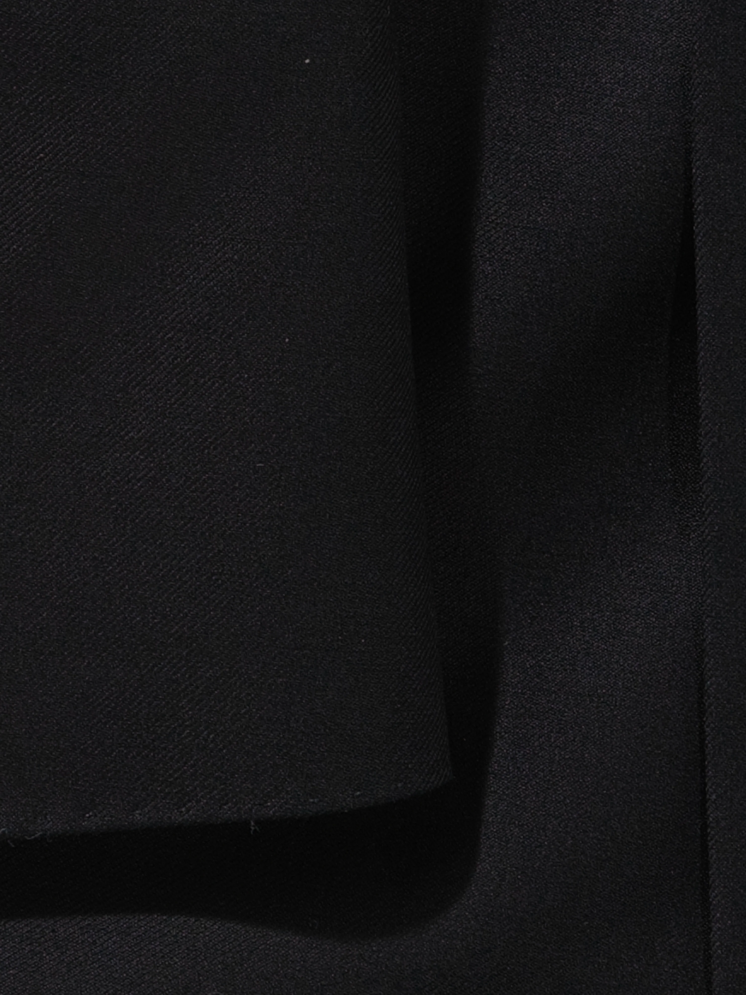 Black Wool Tuxedo Suit (DB) - Image 8