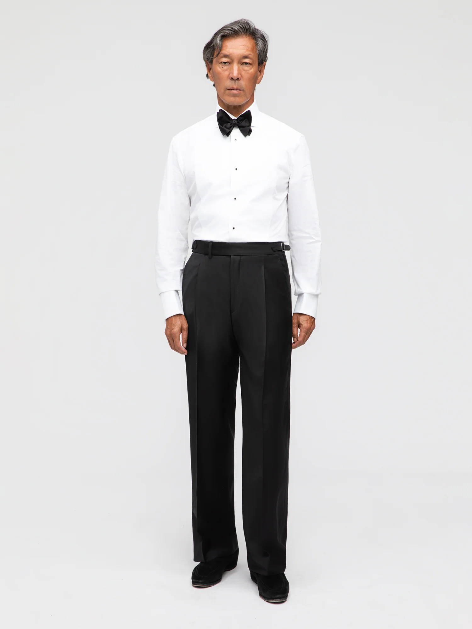 Black Wool Tuxedo Suit (DB Shawl) - Image 6