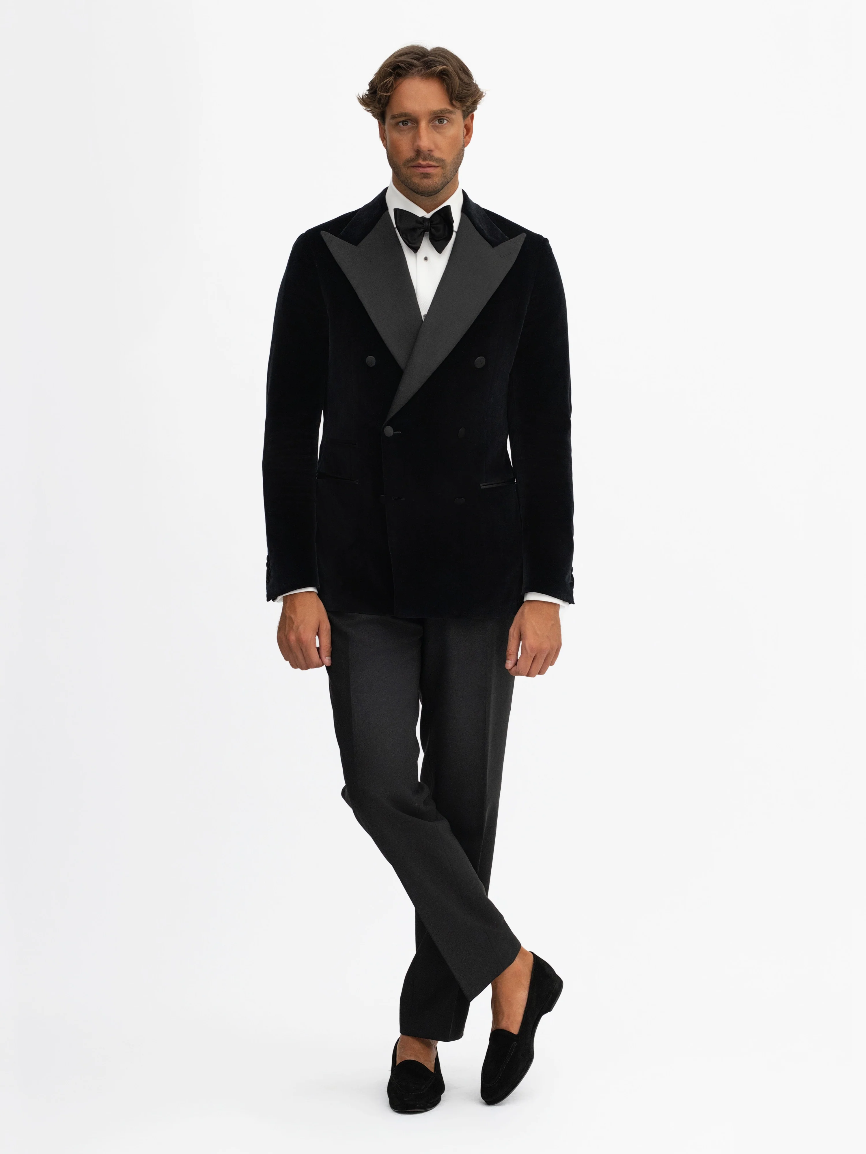 Black Velvet Tuxedo Jacket - Image 3