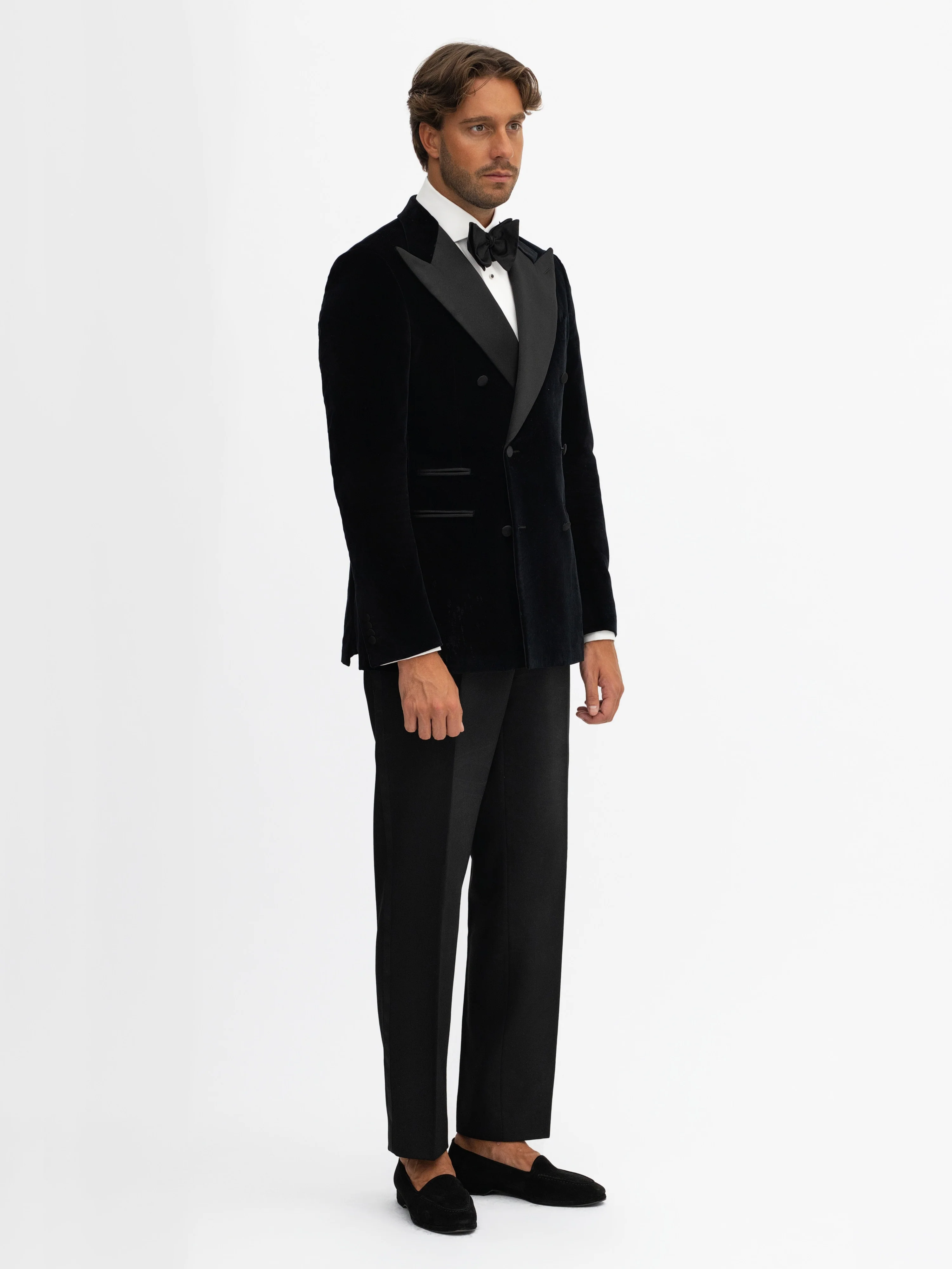 Black Velvet Tuxedo Jacket - Image 4