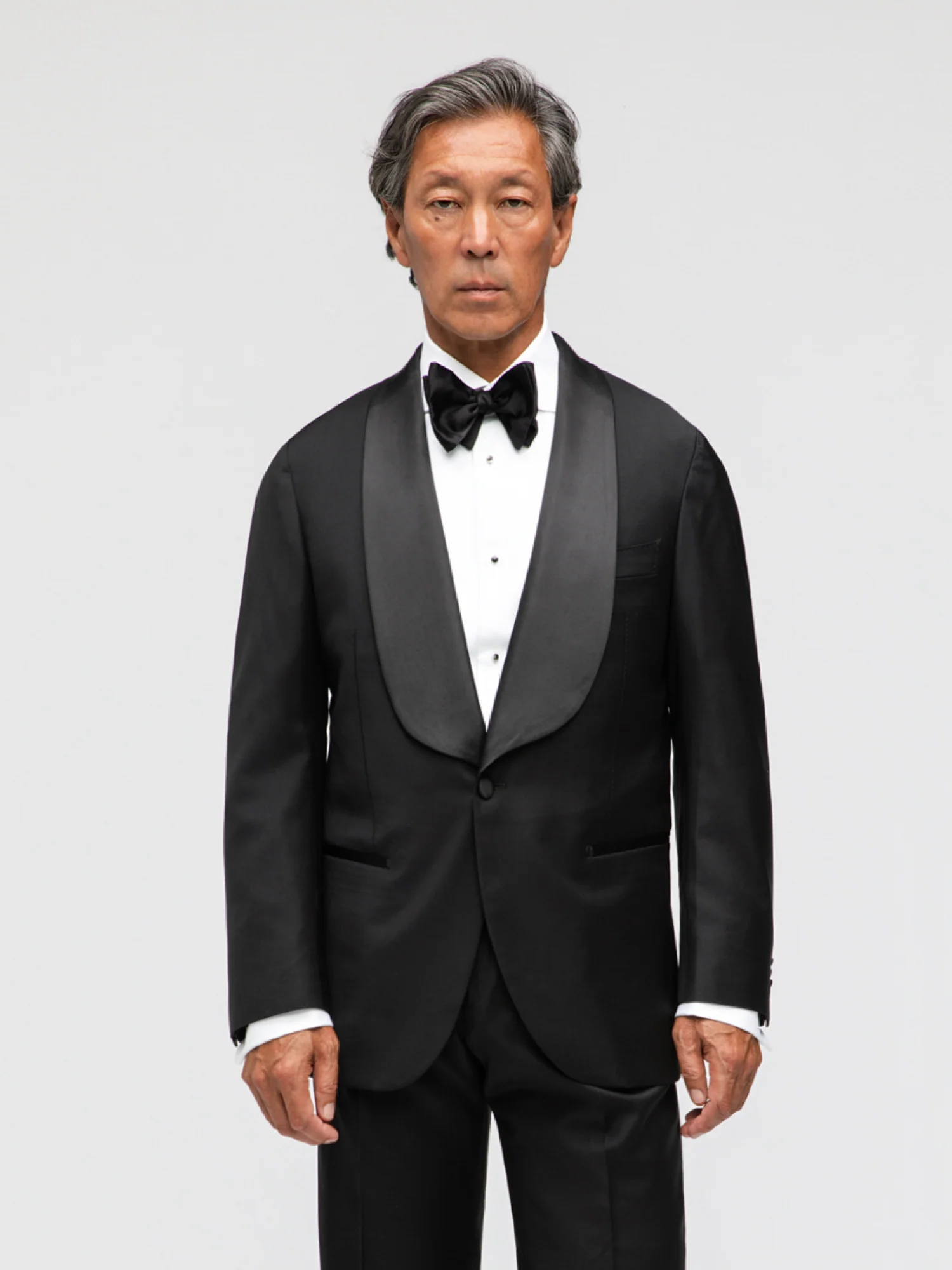 Black Wool Tuxedo Jacket (SB Shawl)