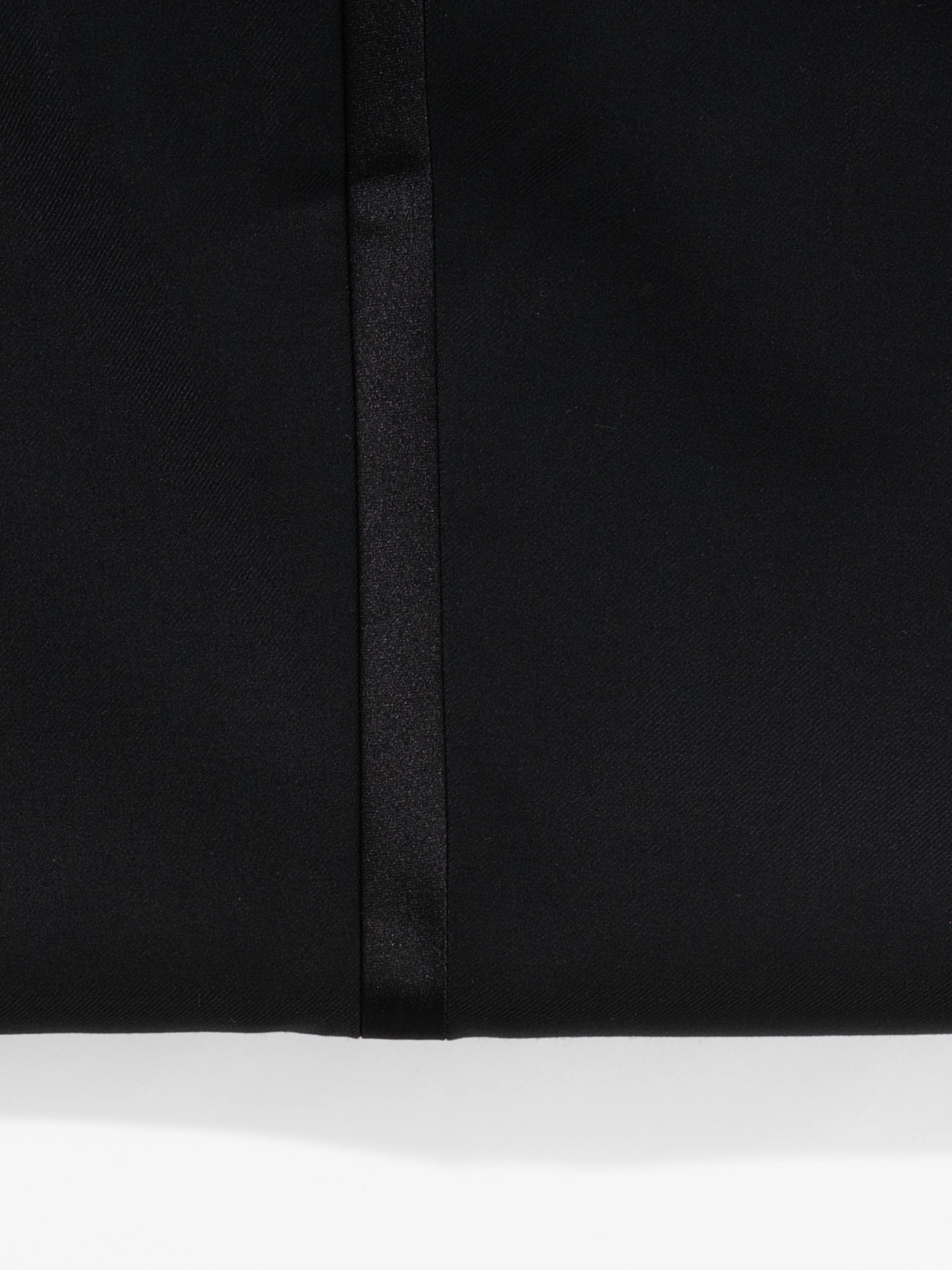 Black Wool Tuxedo Trousers (Wide Fit) - Image 5