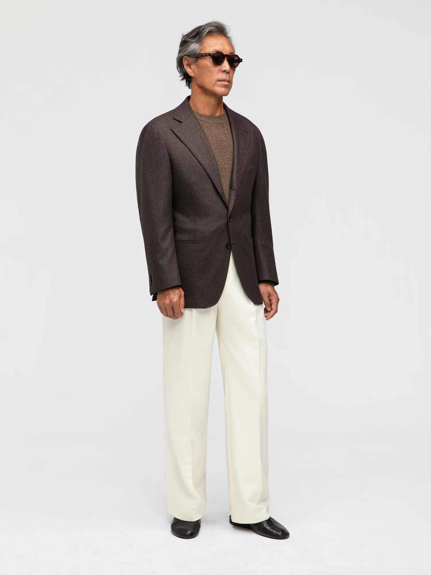 Brown Flannel Wool Jacket (SB) - Image 3