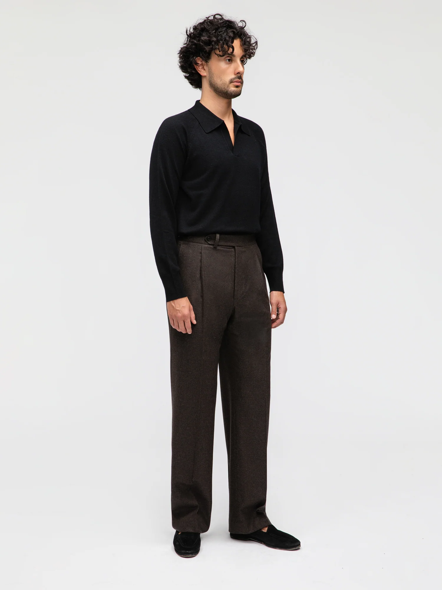 Brown Flannel Wool Suit (DB) - Image 6