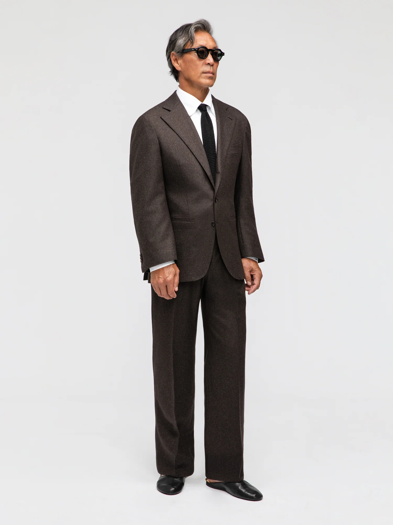 Brown Flannel Wool Suit (SB) - Image 3