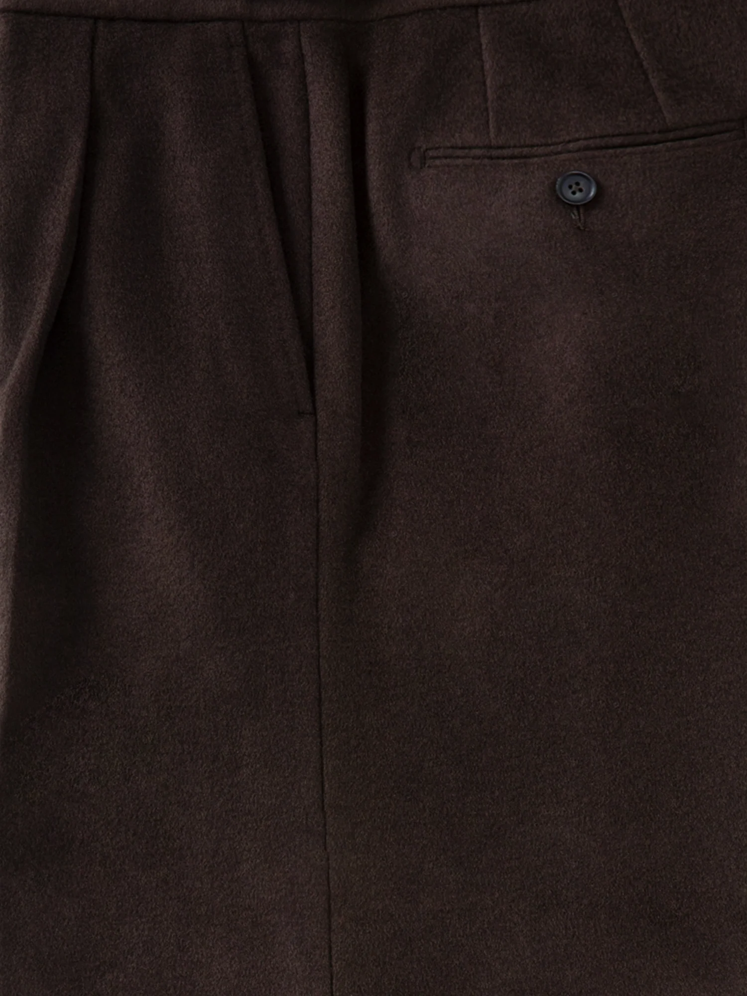 Brown Wool Cashmere Trousers (Extra Wide Fit) - Image 5