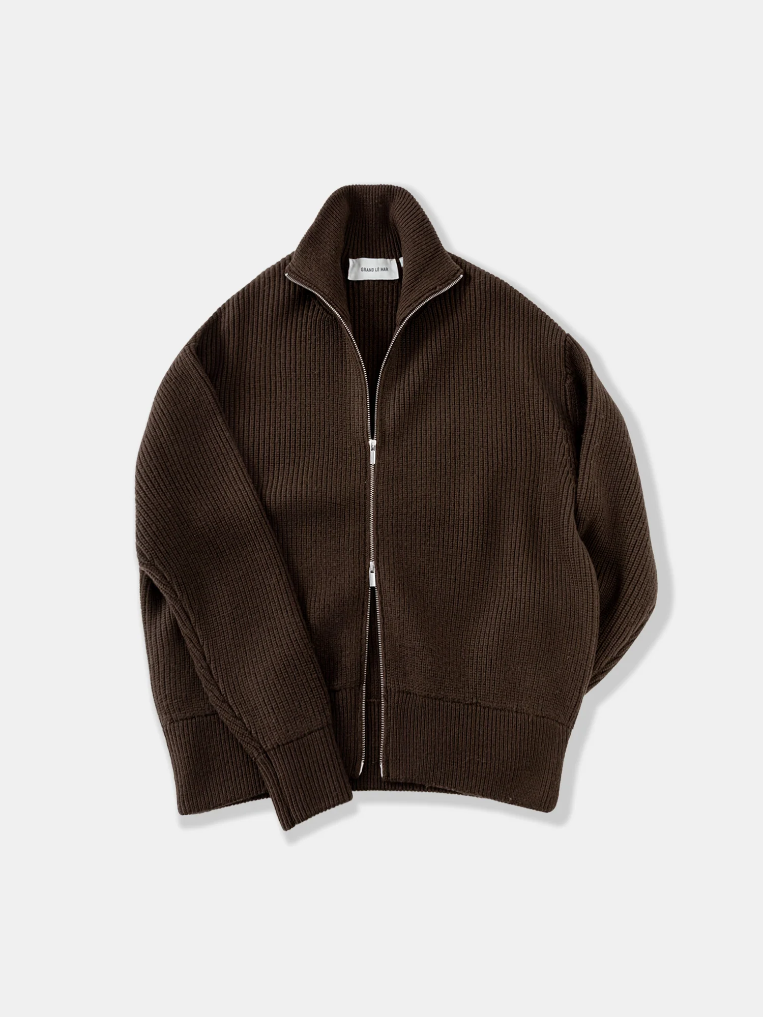 Brown Wool Full Zip - Image 2