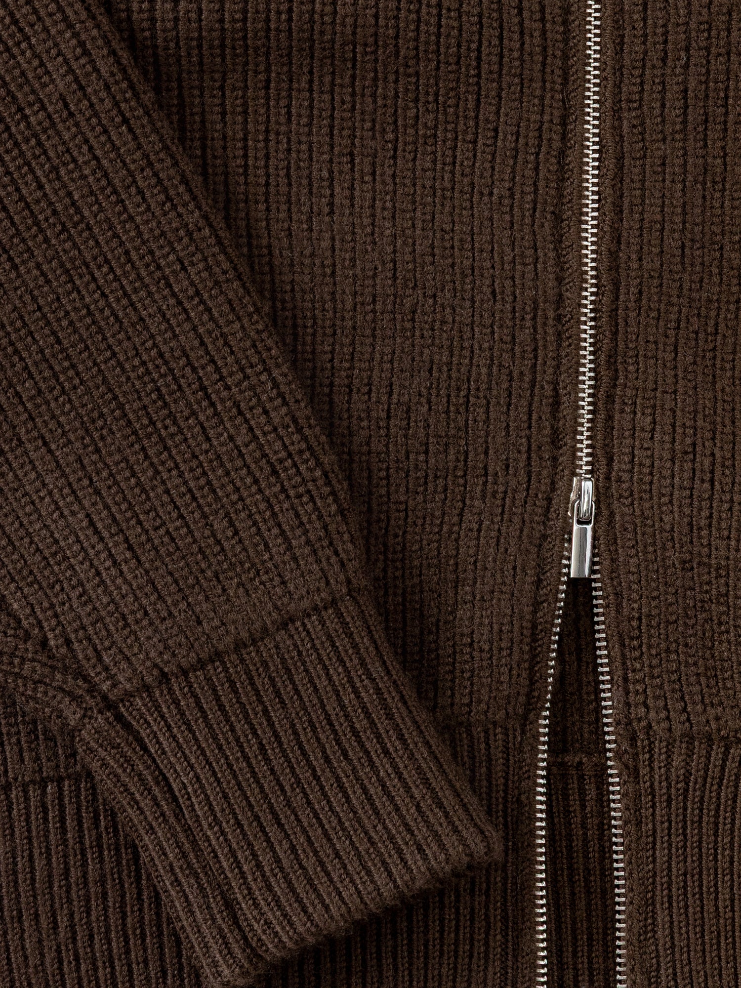 Brown Wool Full Zip - Image 5