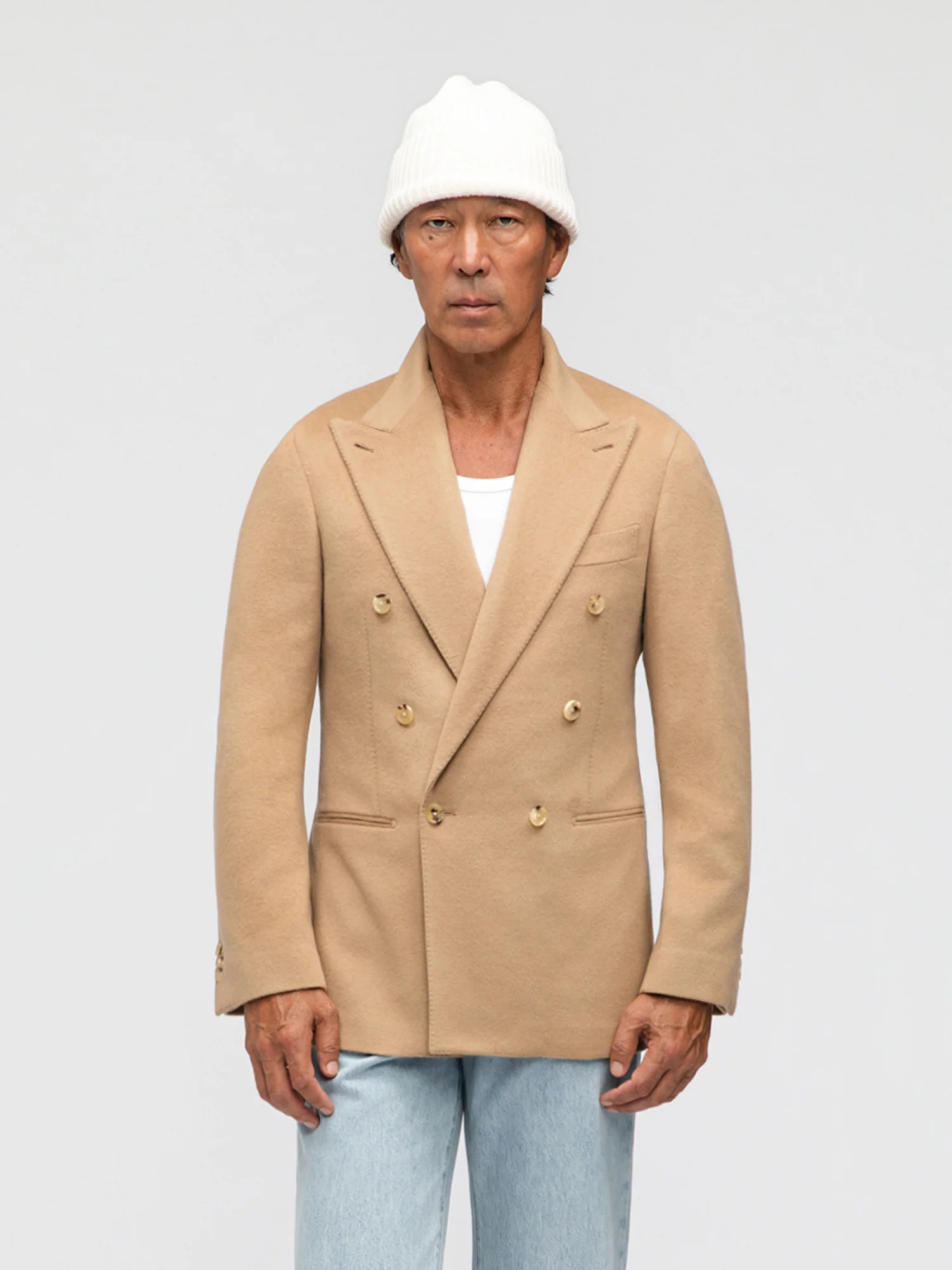 Camel Wool Cashmere Jacket - Image 4