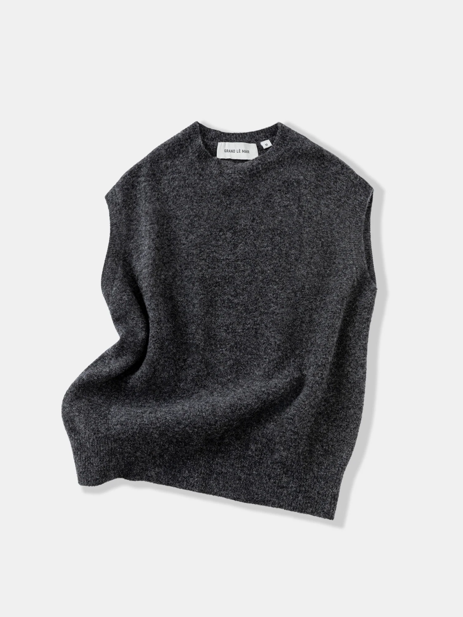 Charcoal Mohair Vest - Image 2