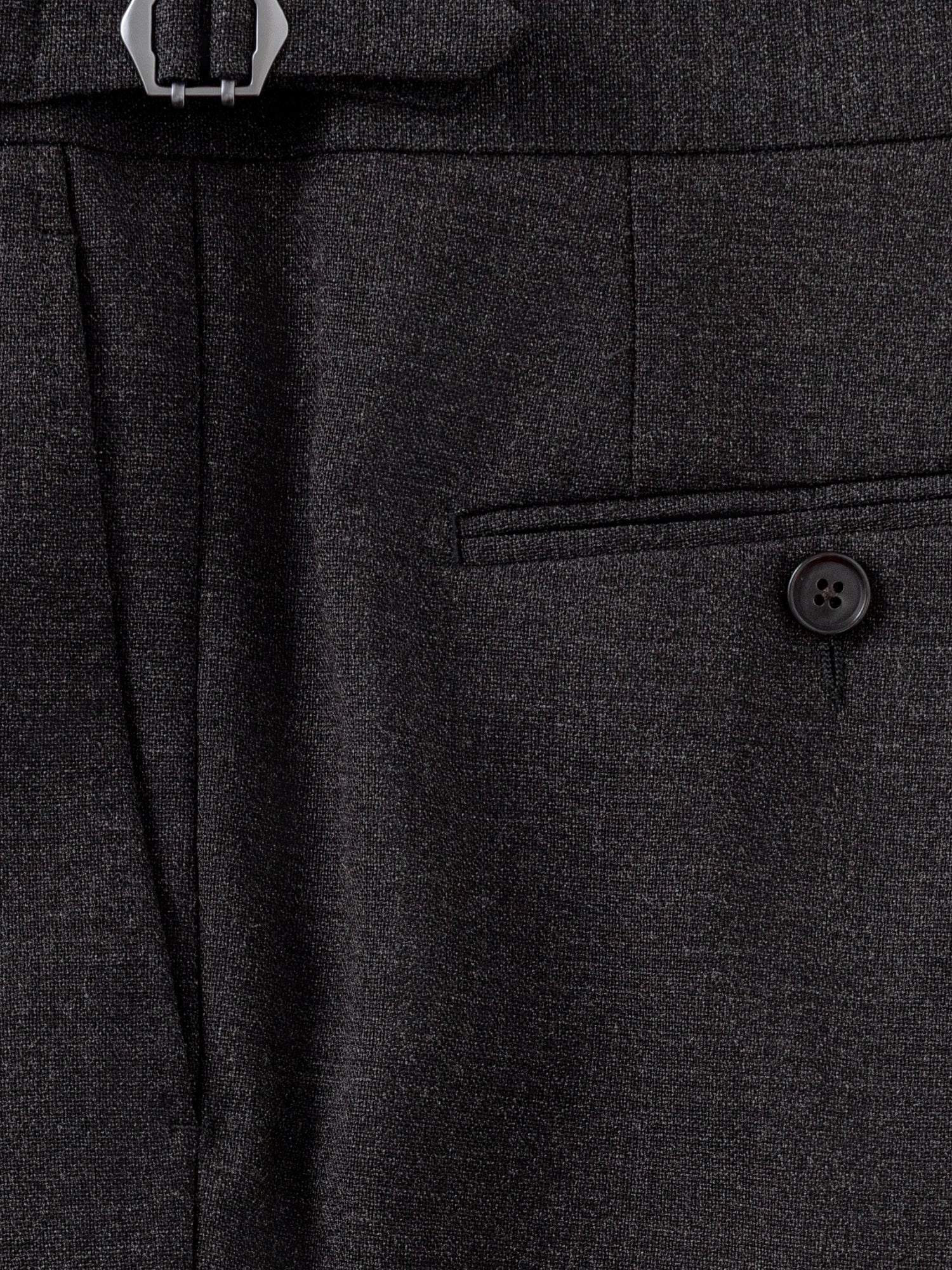Dark Brown Heavyweight High Twist Trousers (Wide Fit) - Image 5