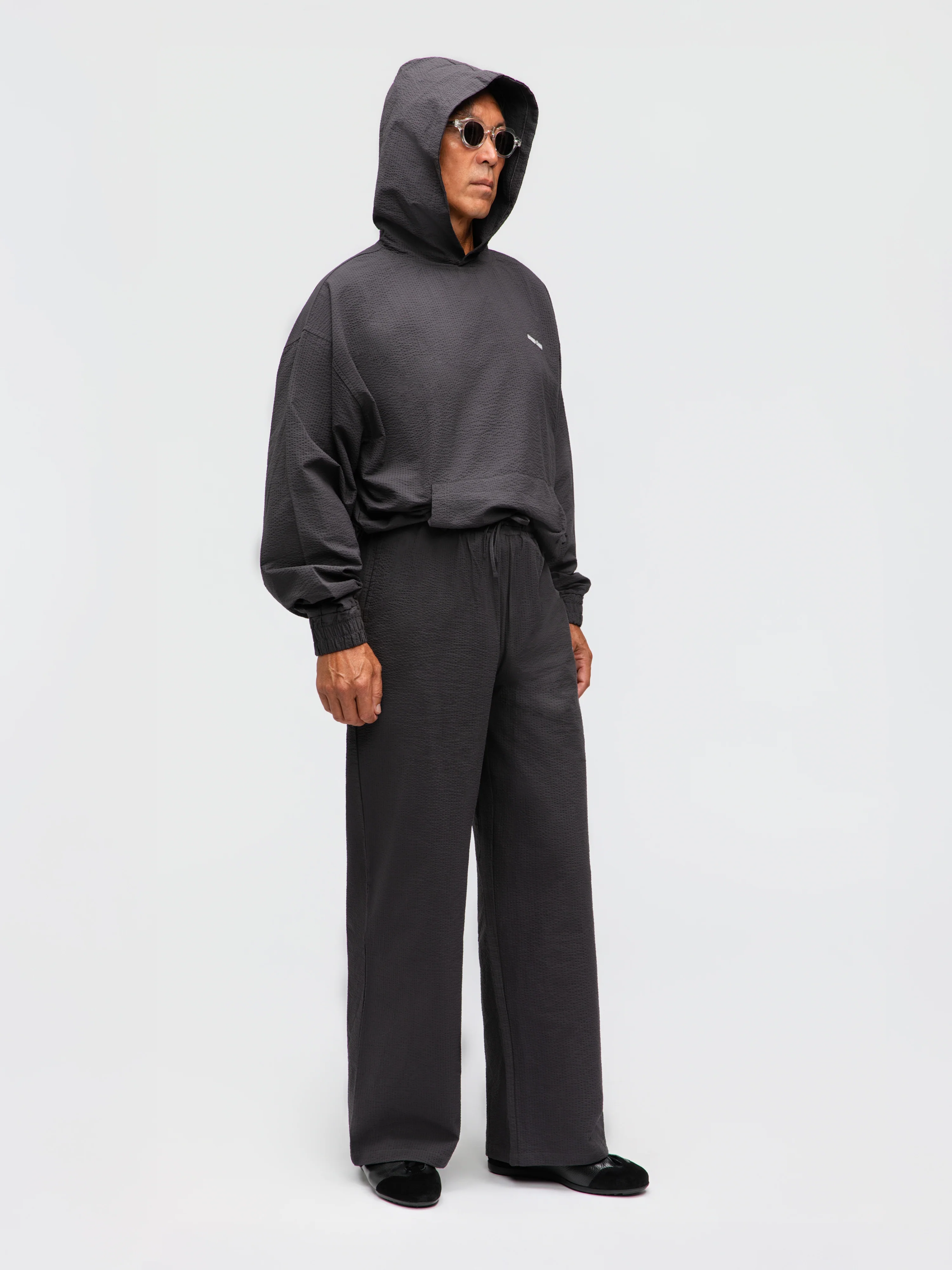 Dark Grey Seersucker Cotton Set - Image 3