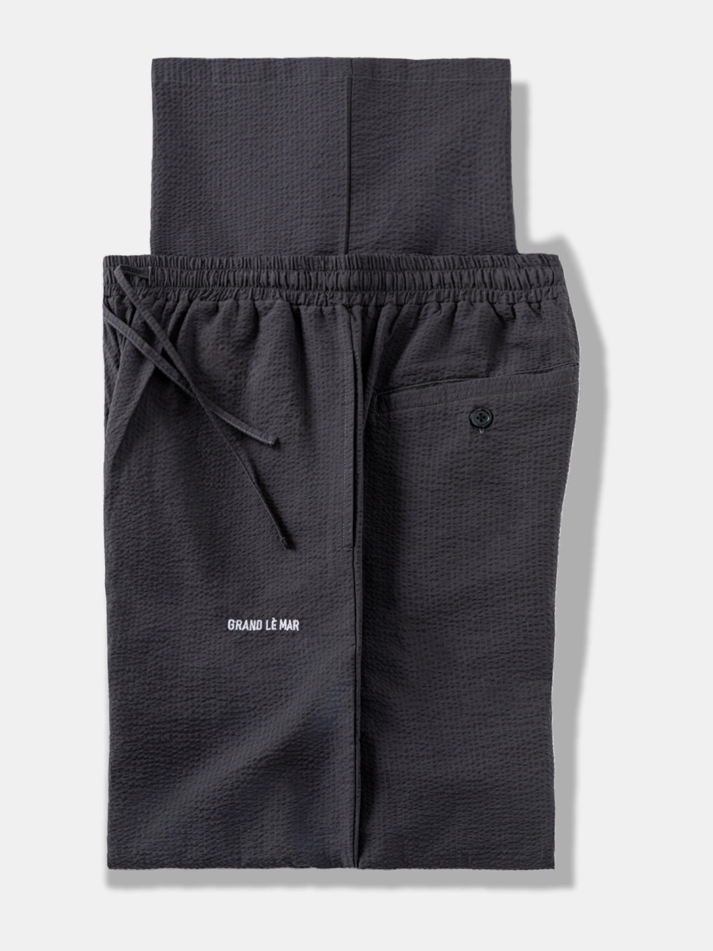 Dark Grey Seersucker Cotton Set - Image 4