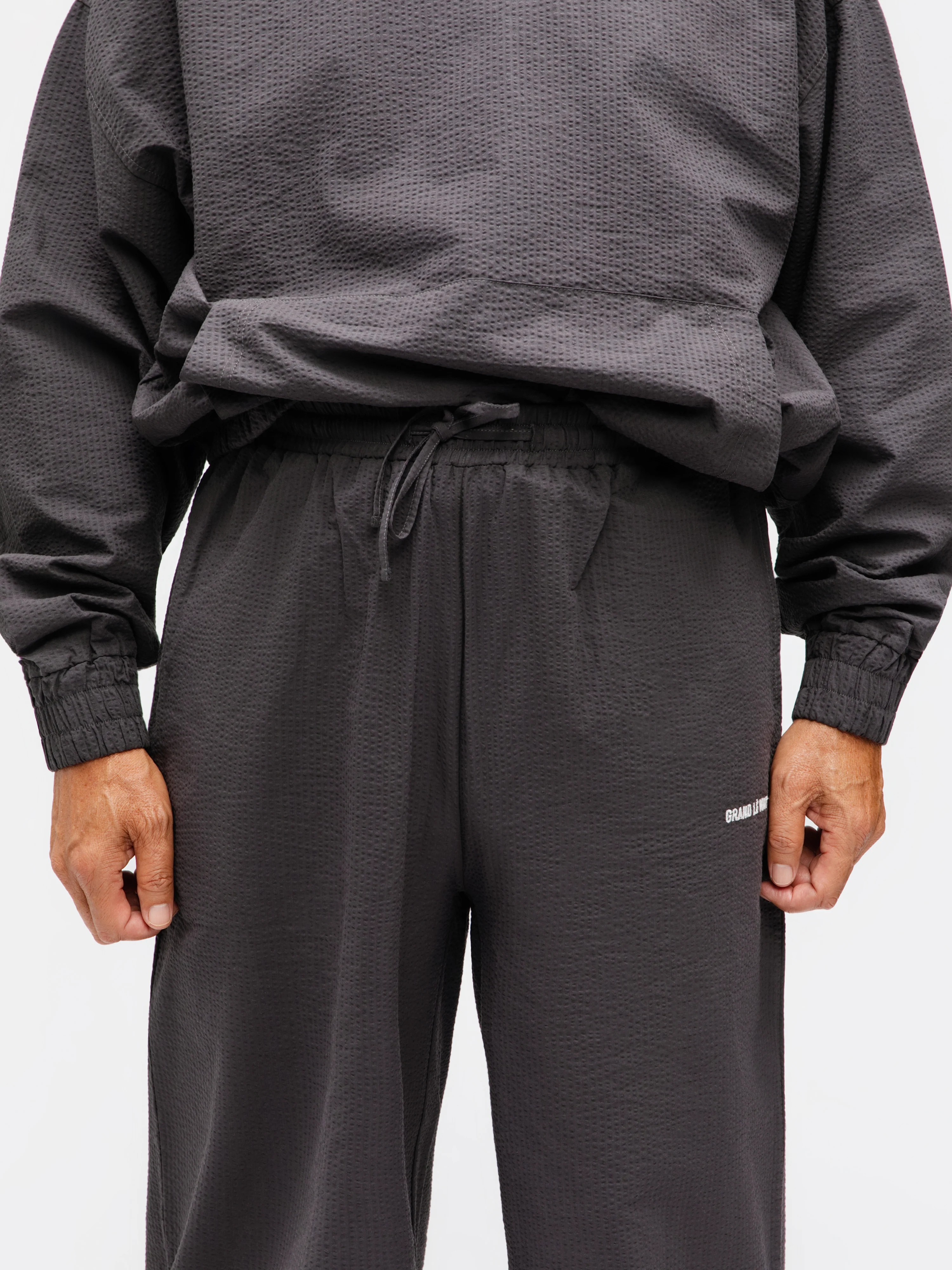 Dark Grey Seersucker Cotton Set - Image 5