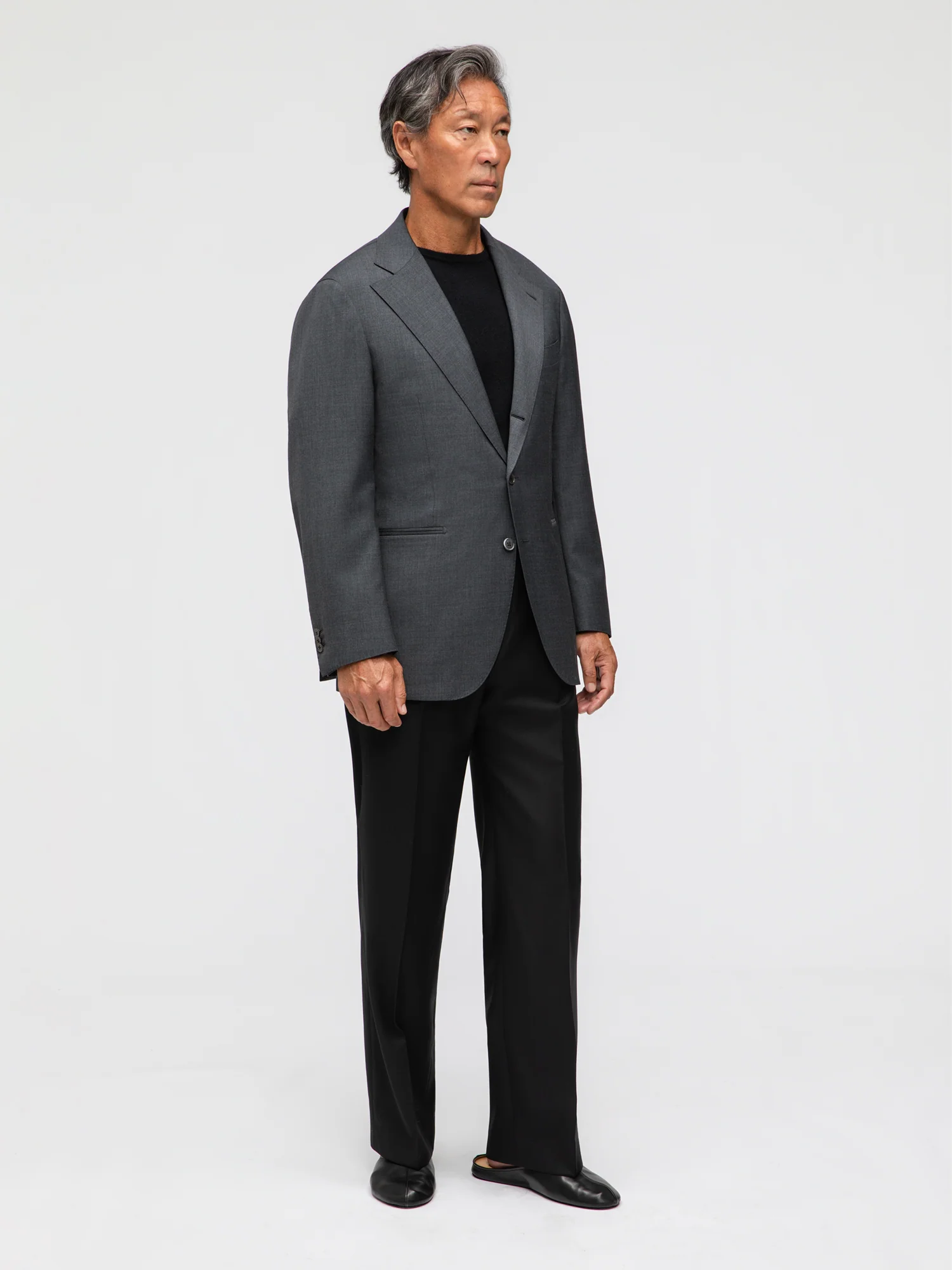 Dark Grey Wool Jacket (SB) - Image 3