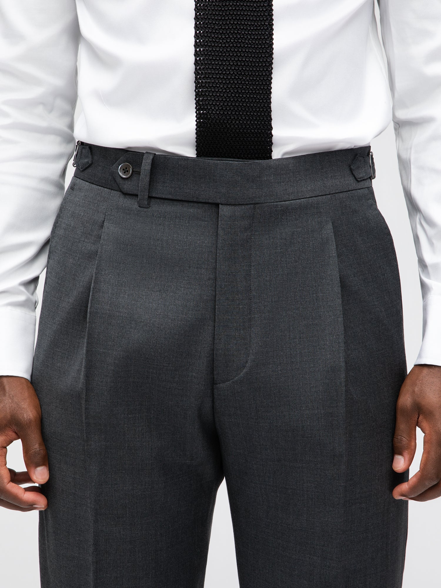 Dark Grey Wool Suit (DB) - Image 7