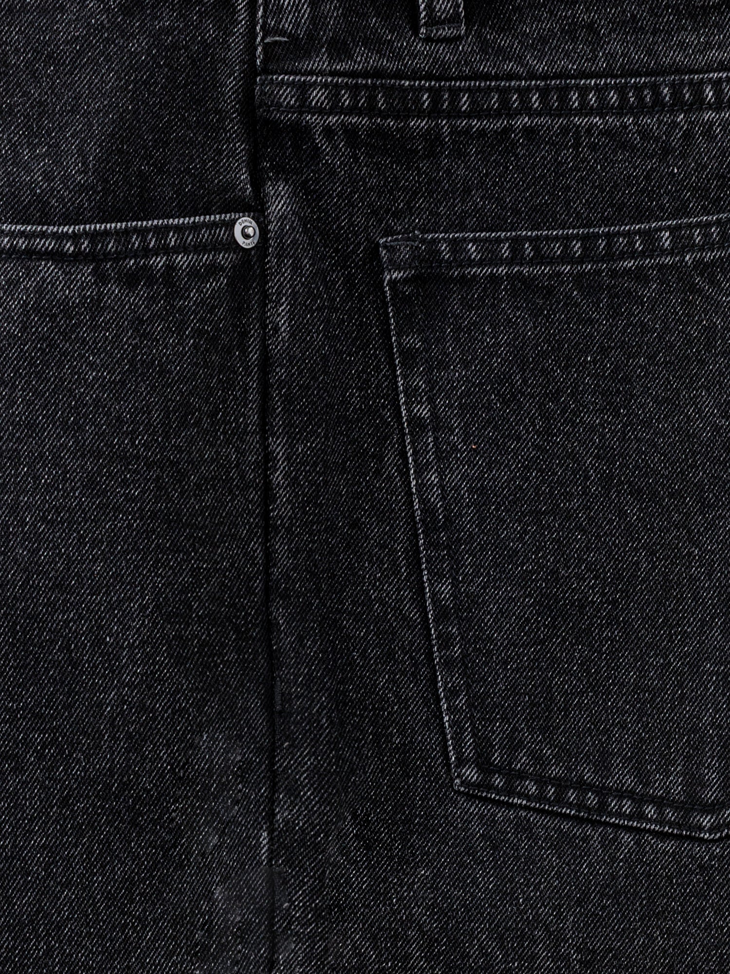 Grey Washed Denim Jeans - Image 5