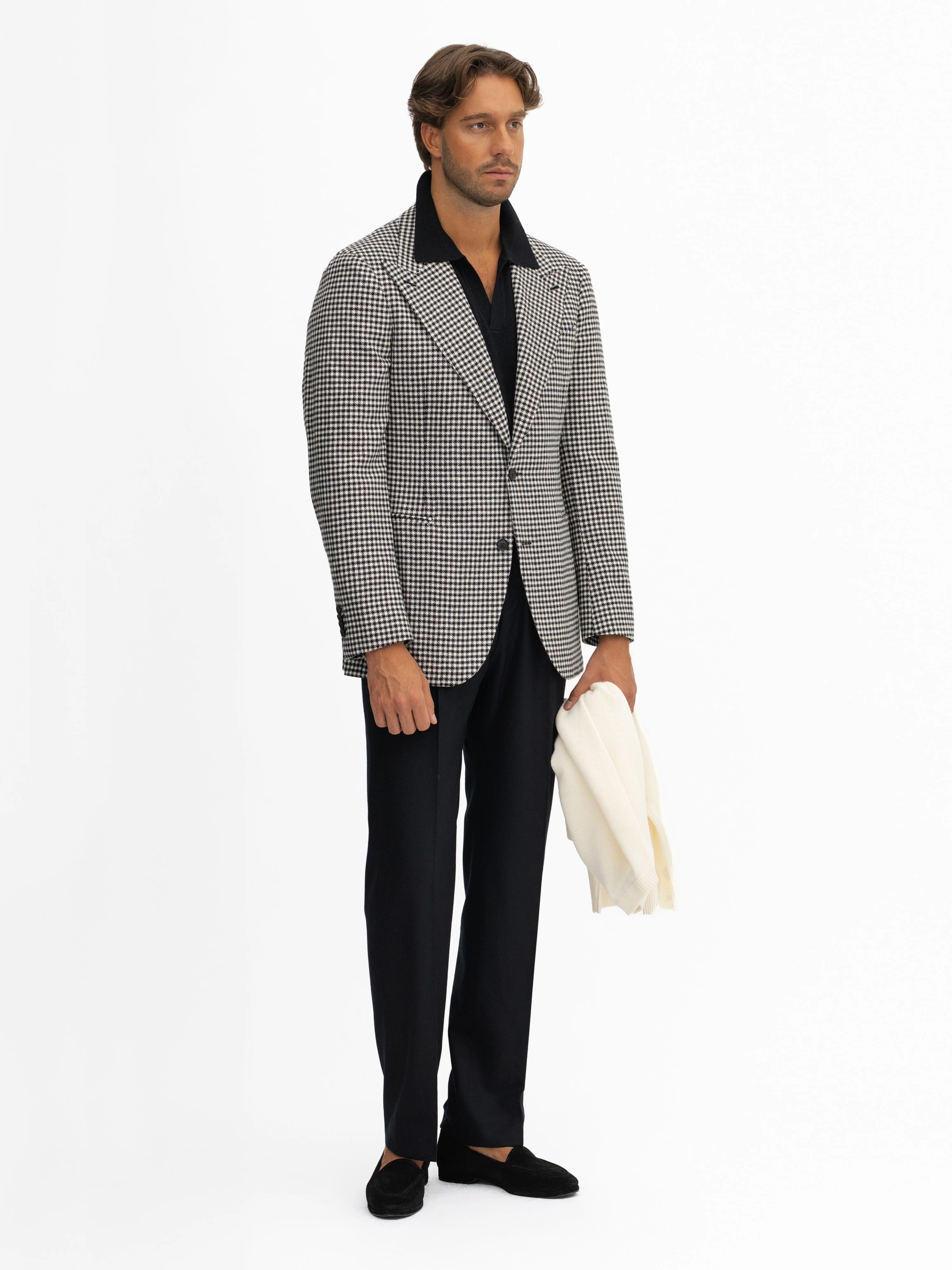 Houndstooth Lambswool Jacket - Image 3