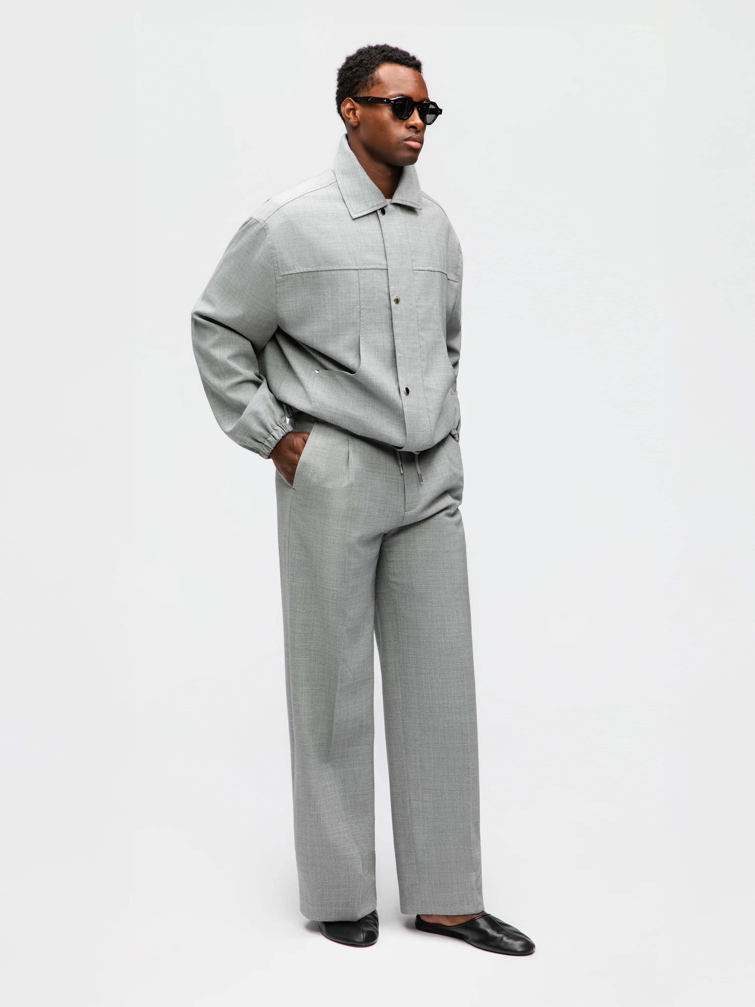 Light Grey High Twist Traveler Jacket - Image 3