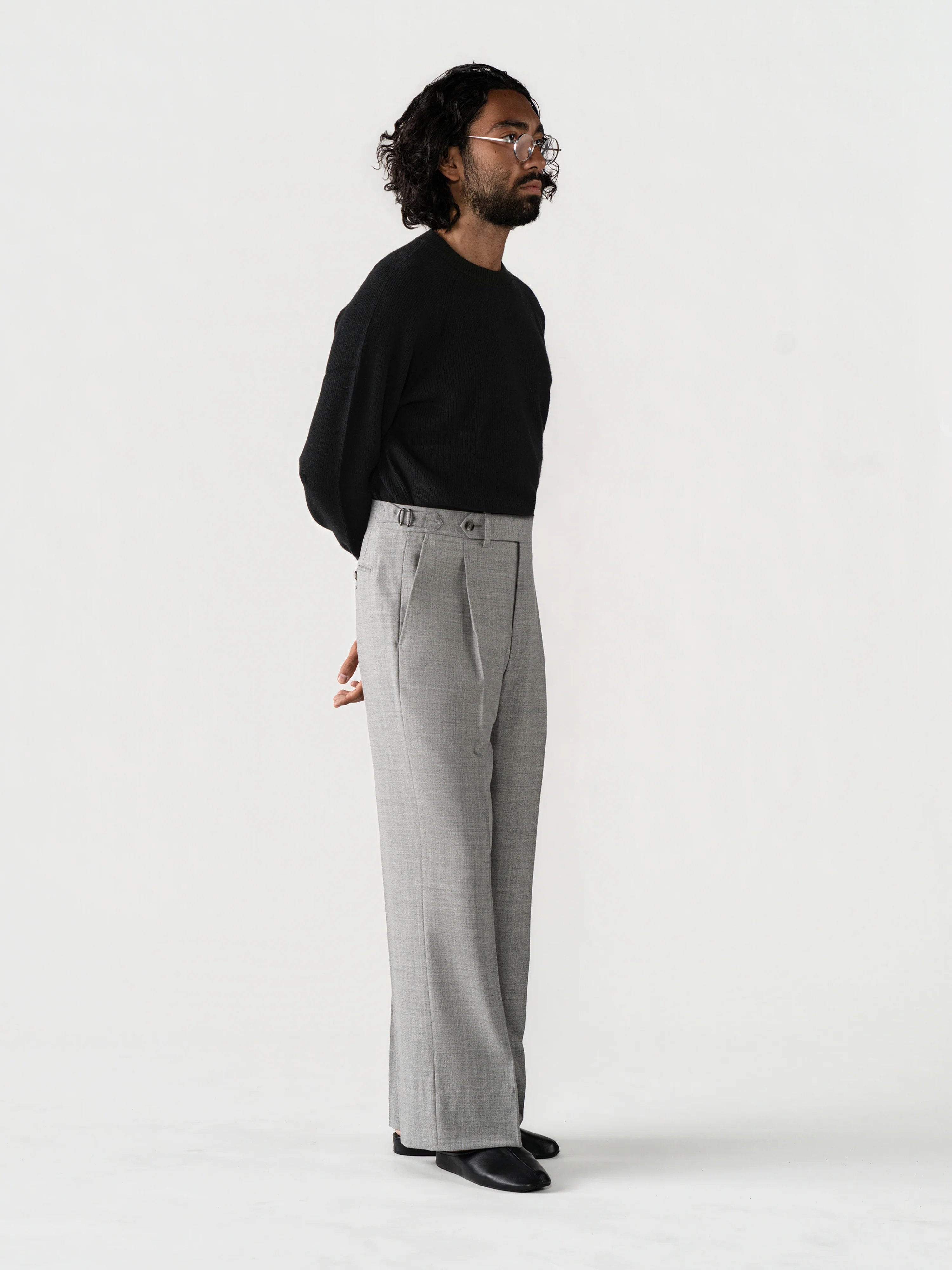 Light Grey High Twist Wool Suit (DB) - Image 8