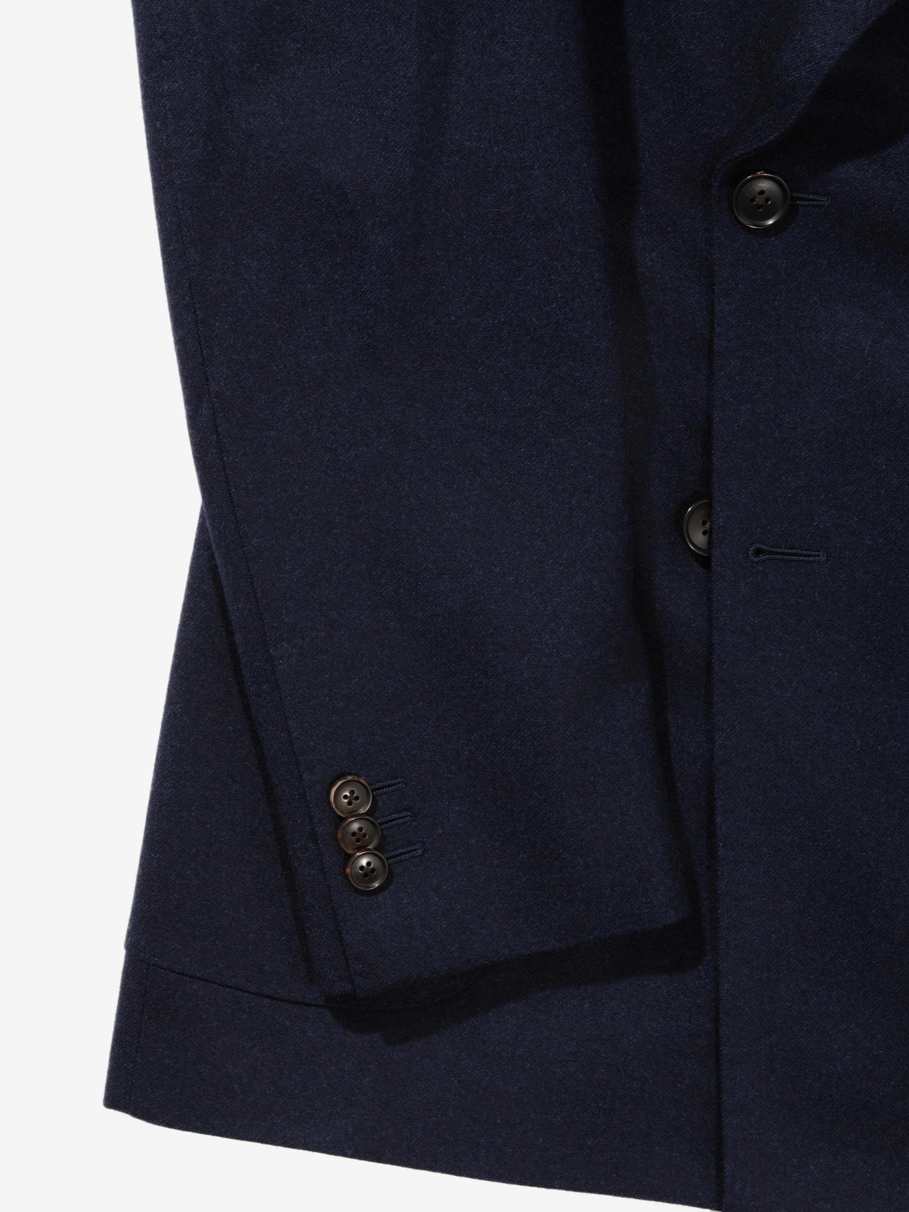 Navy Flannel Wool Jacket (DB) - Image 5