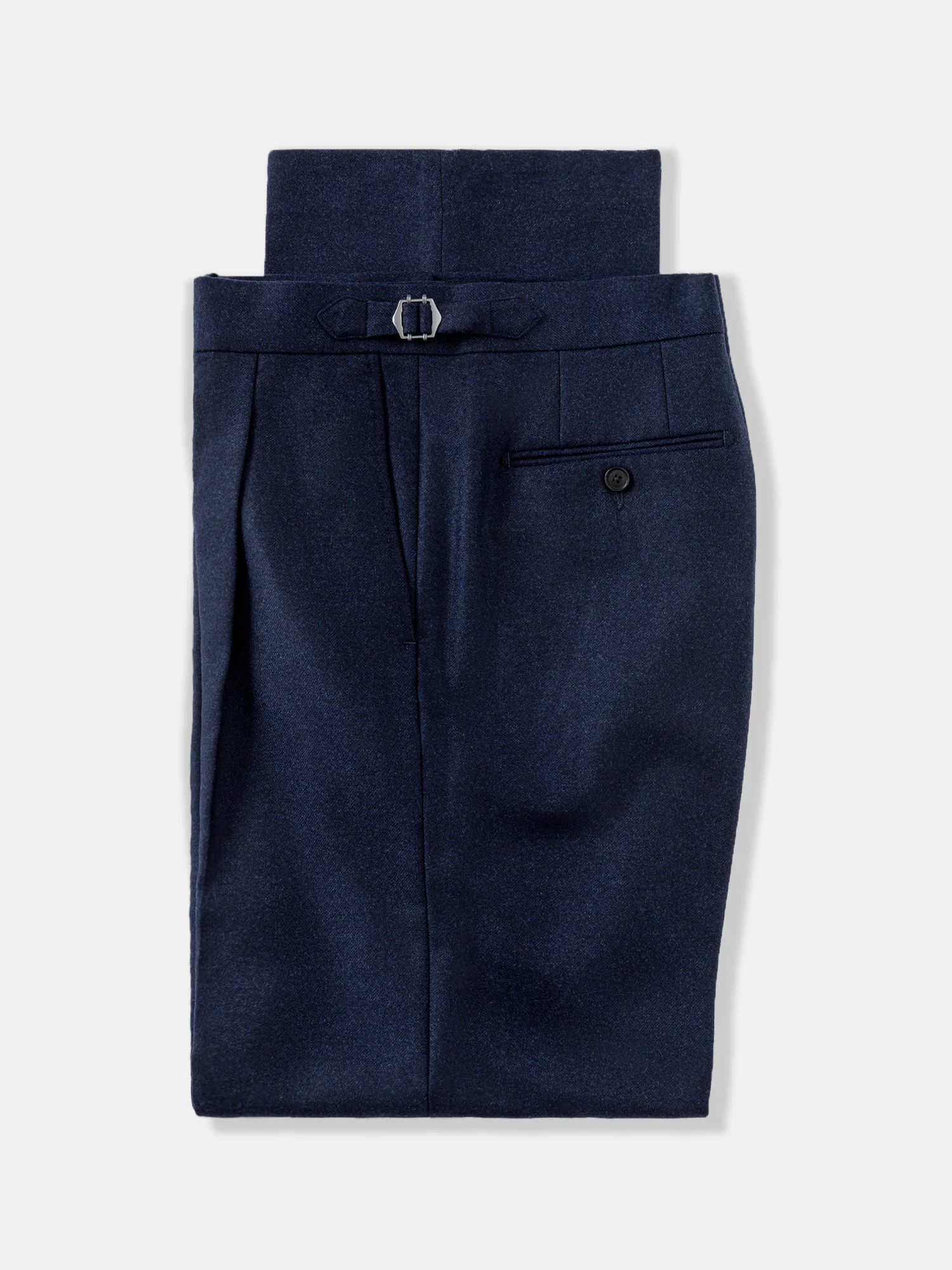 Navy Flannel Wool Suit (SB) - Image 5