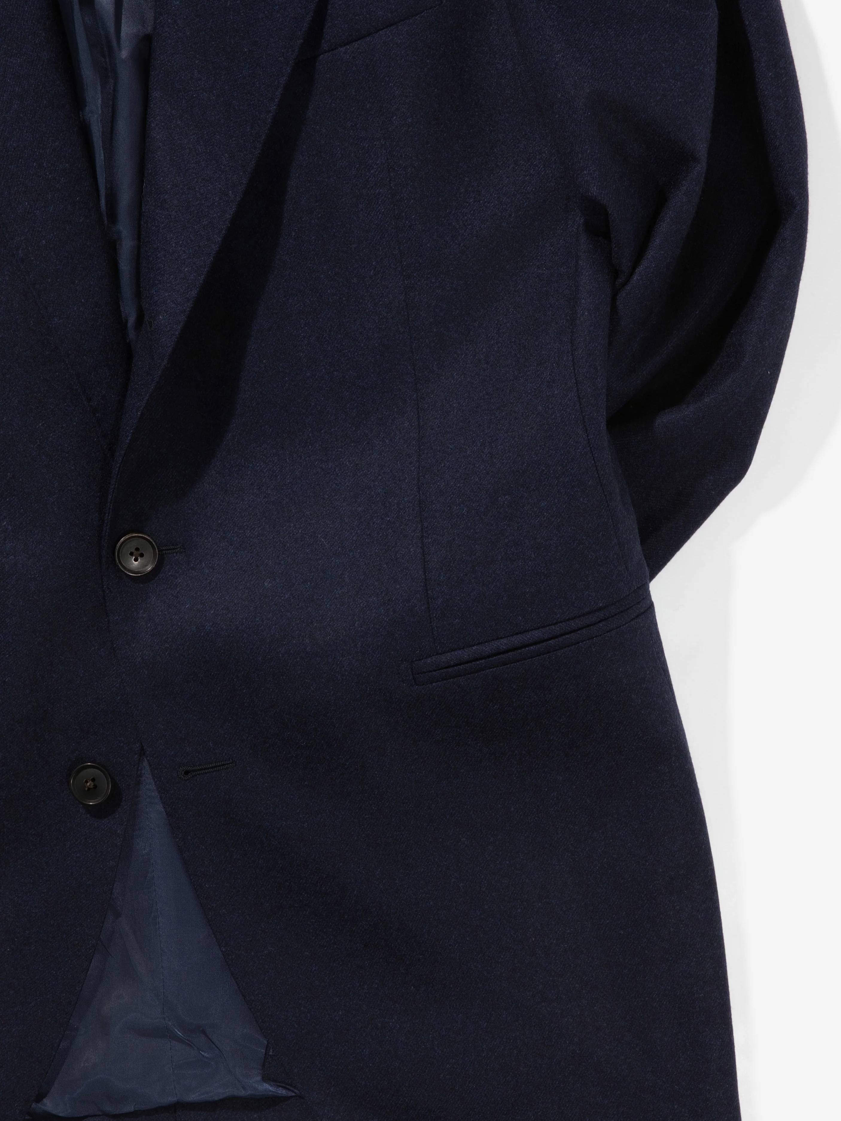 Navy Flannel Wool Suit (SB) - Image 8