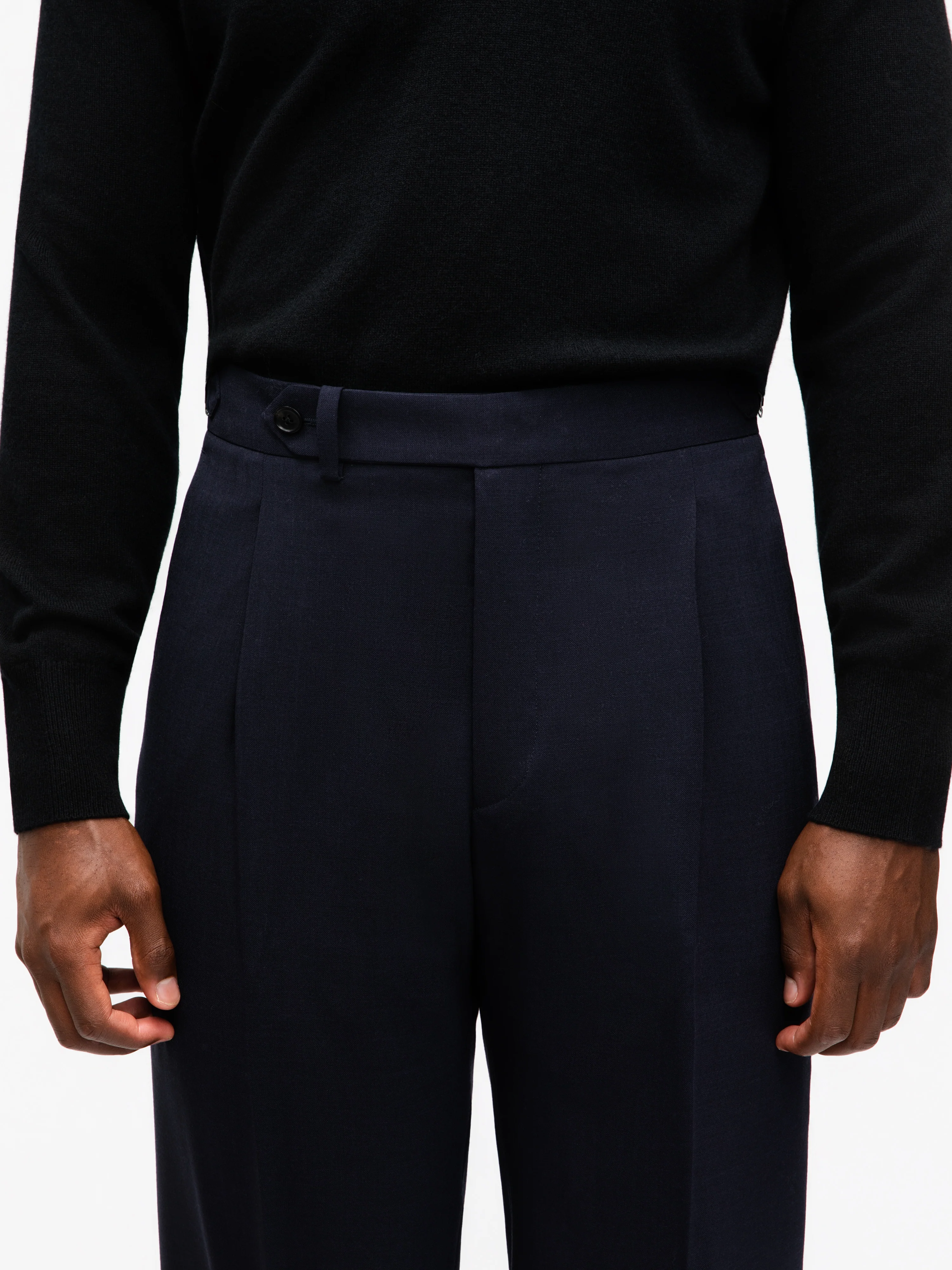 Navy High Twist Wool Suit (SB) - Image 7
