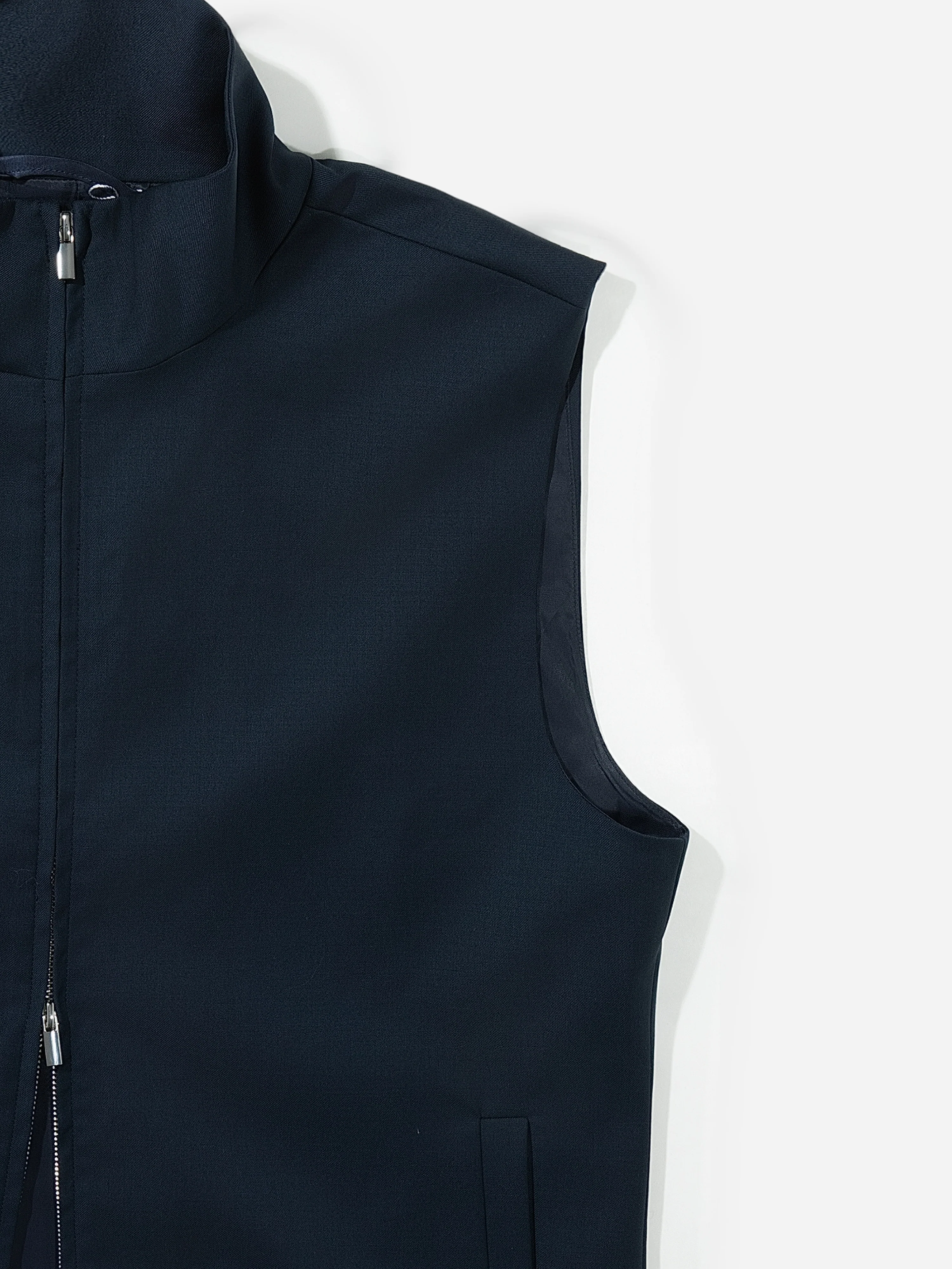 Navy Wool Vest - Image 5
