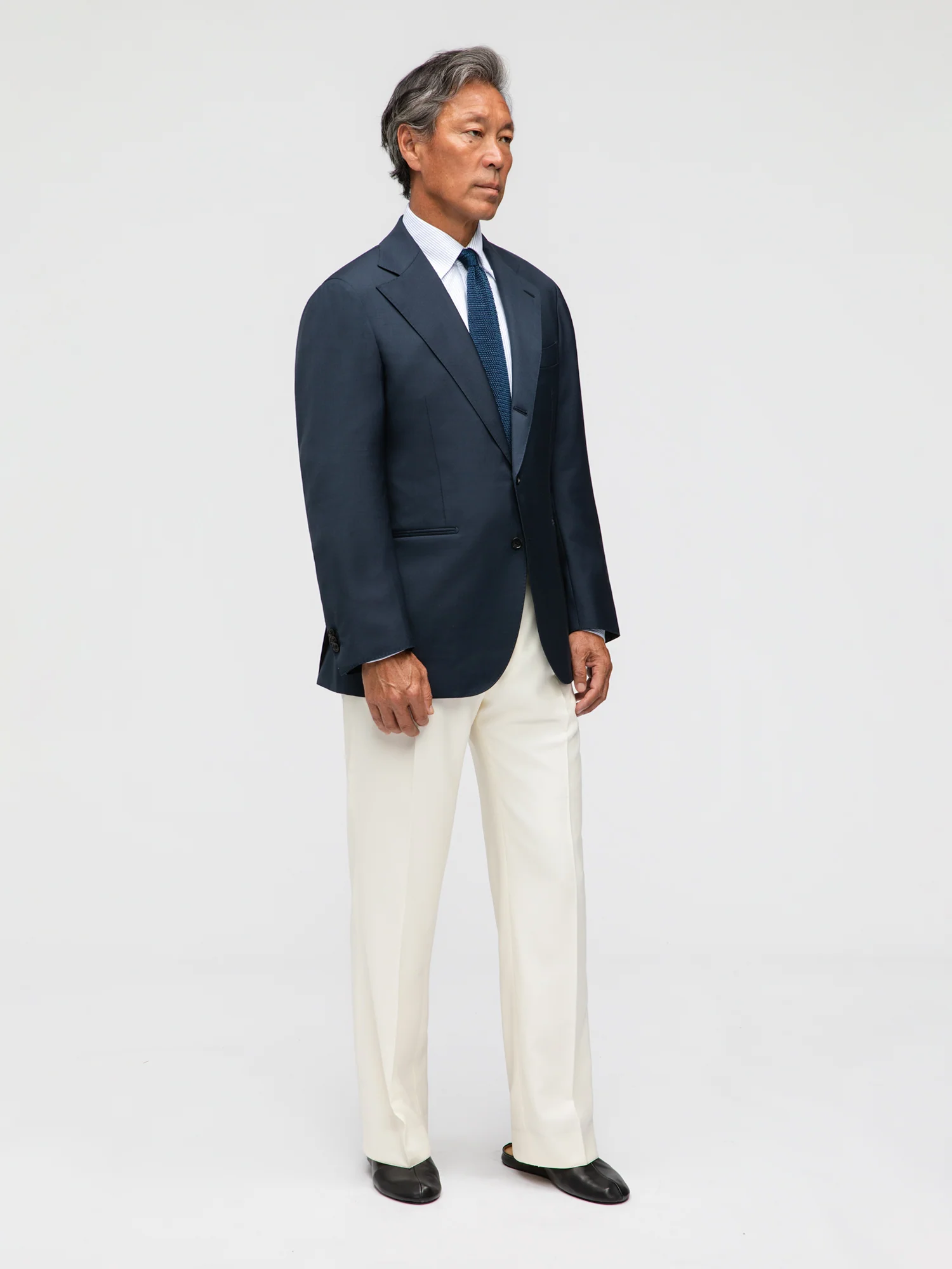 Navy Wool Jacket (SB) - Image 3