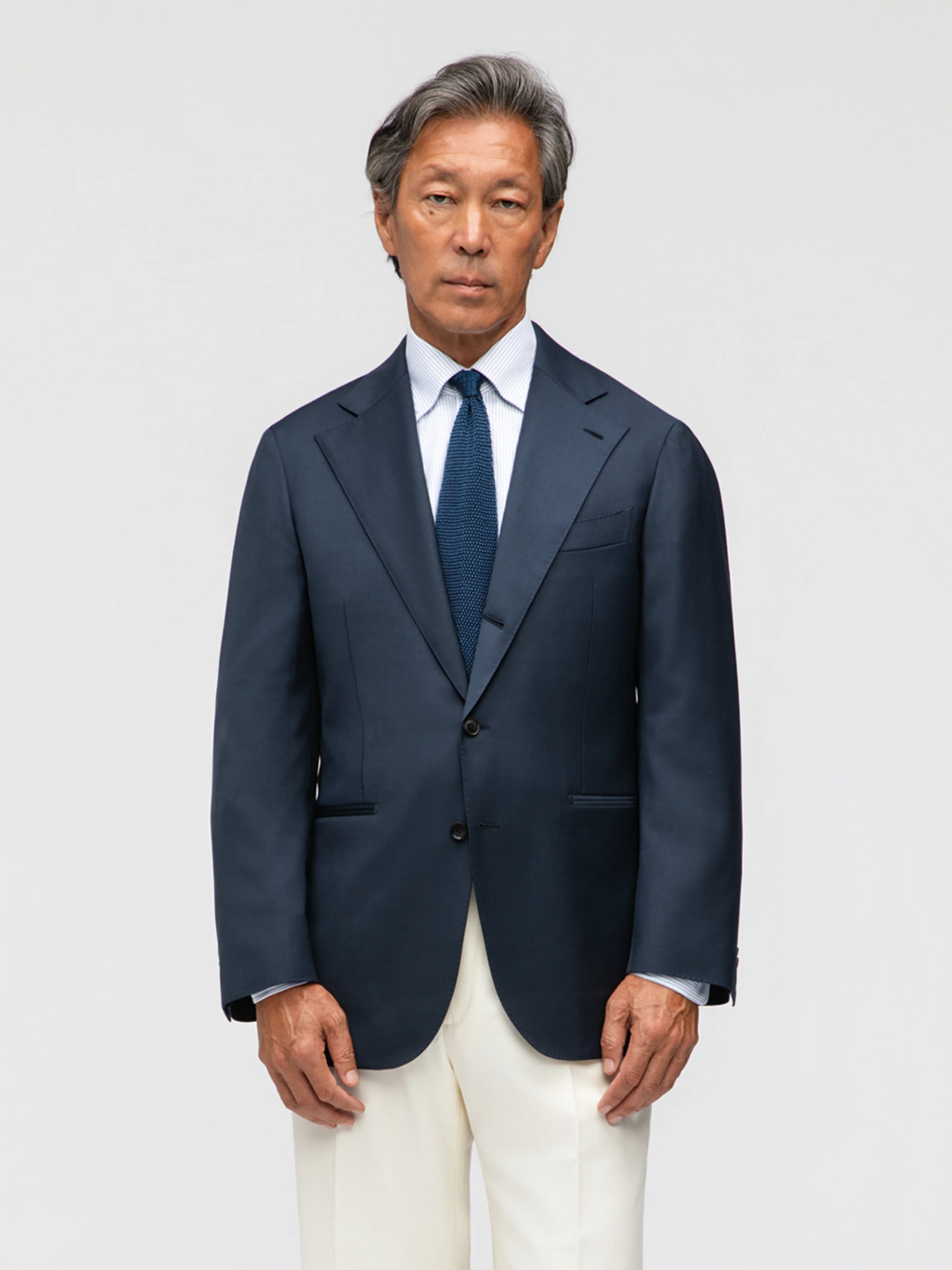 Navy Wool Jacket (SB) - Image 4