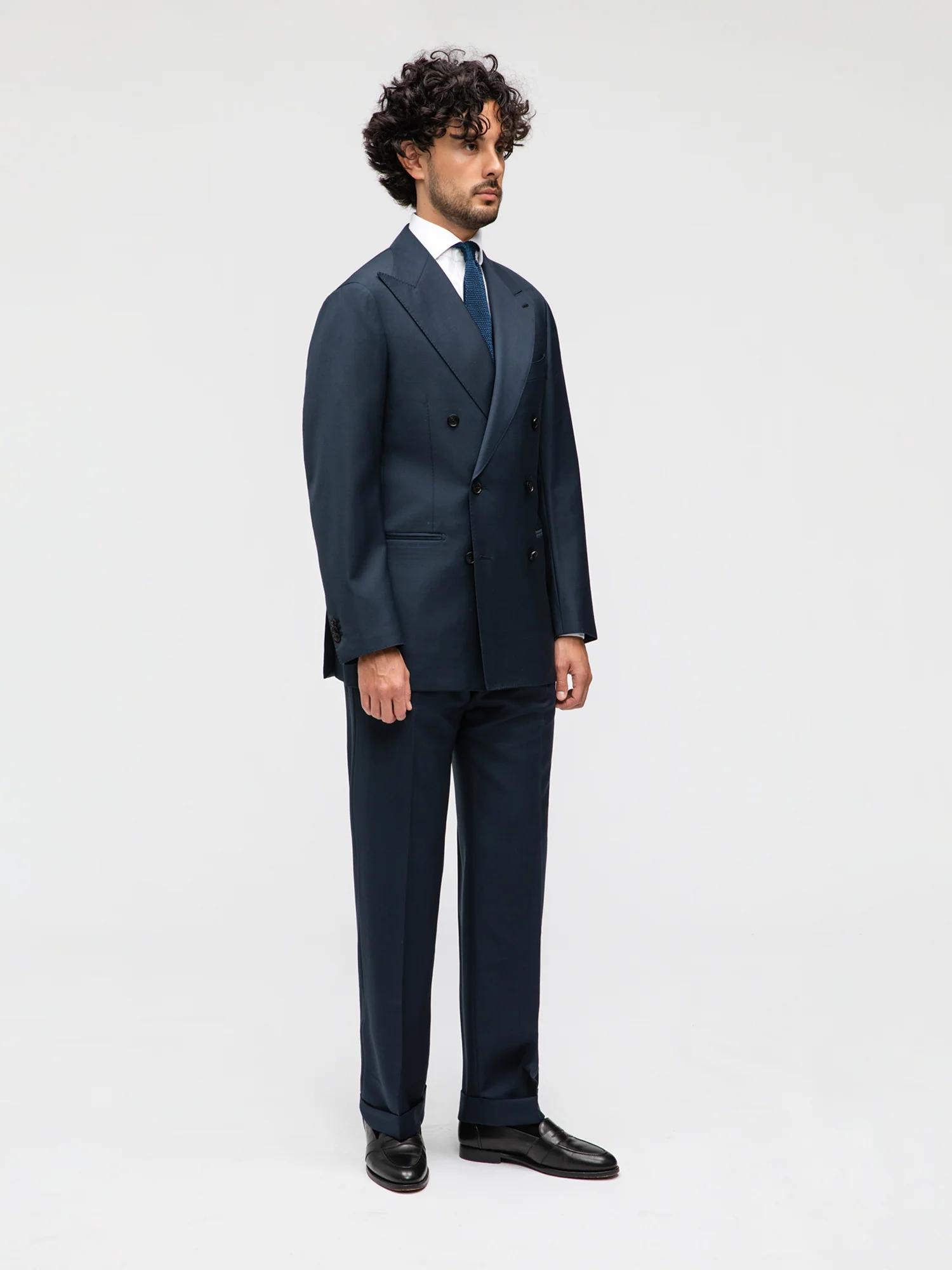 Navy Wool Suit (DB) - Image 3