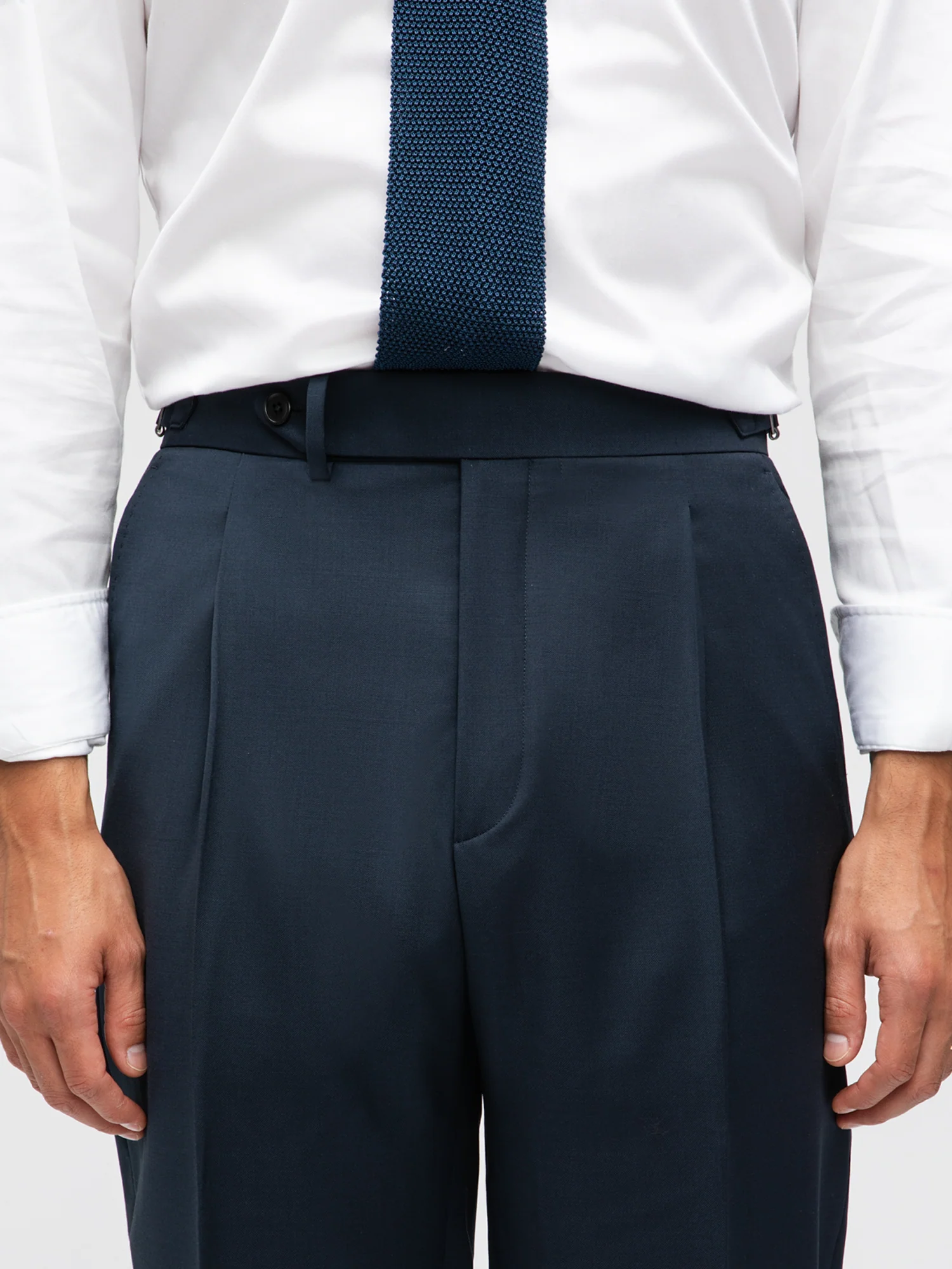 Navy Wool Suit (DB) - Image 6