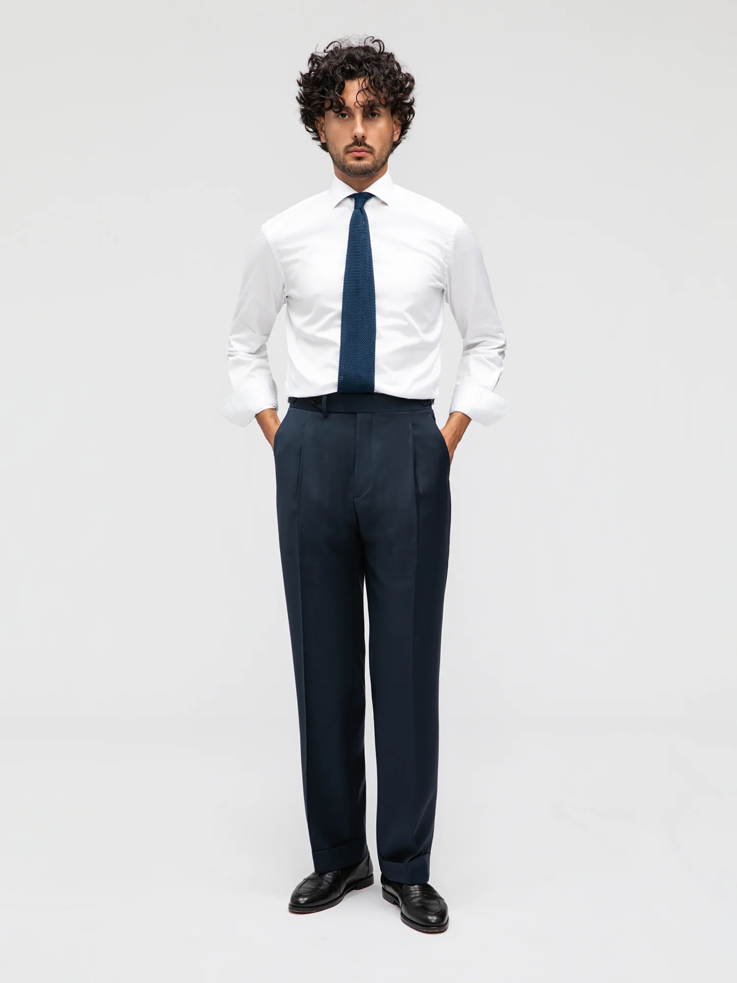 Navy Wool Suit (DB) - Image 7