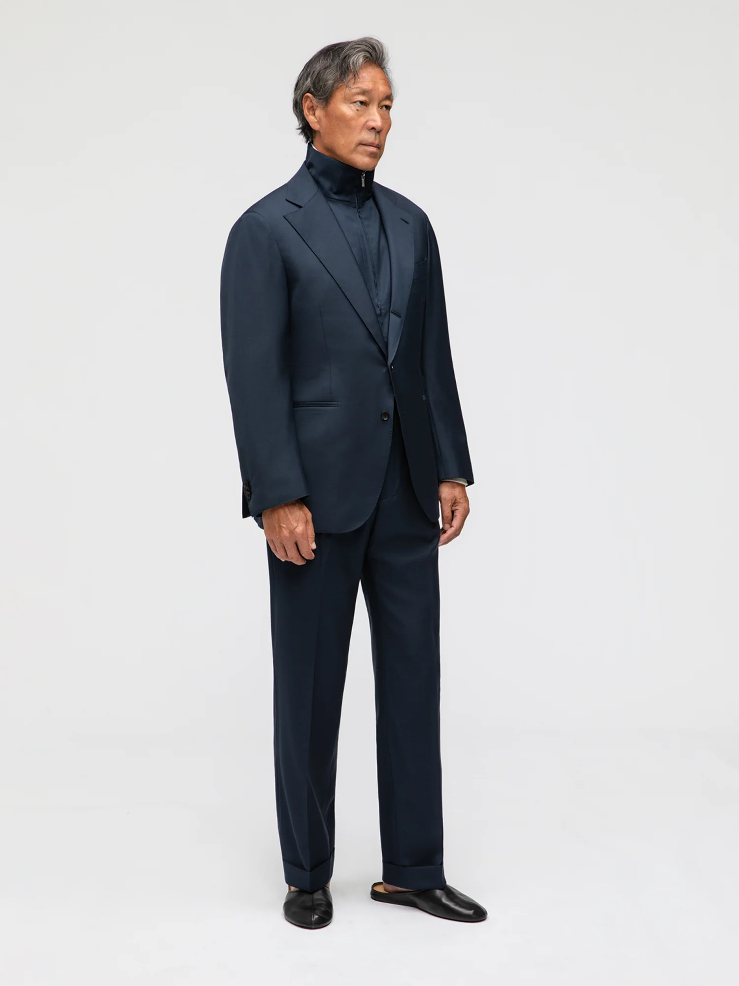Navy Wool Suit (SB) - Image 3
