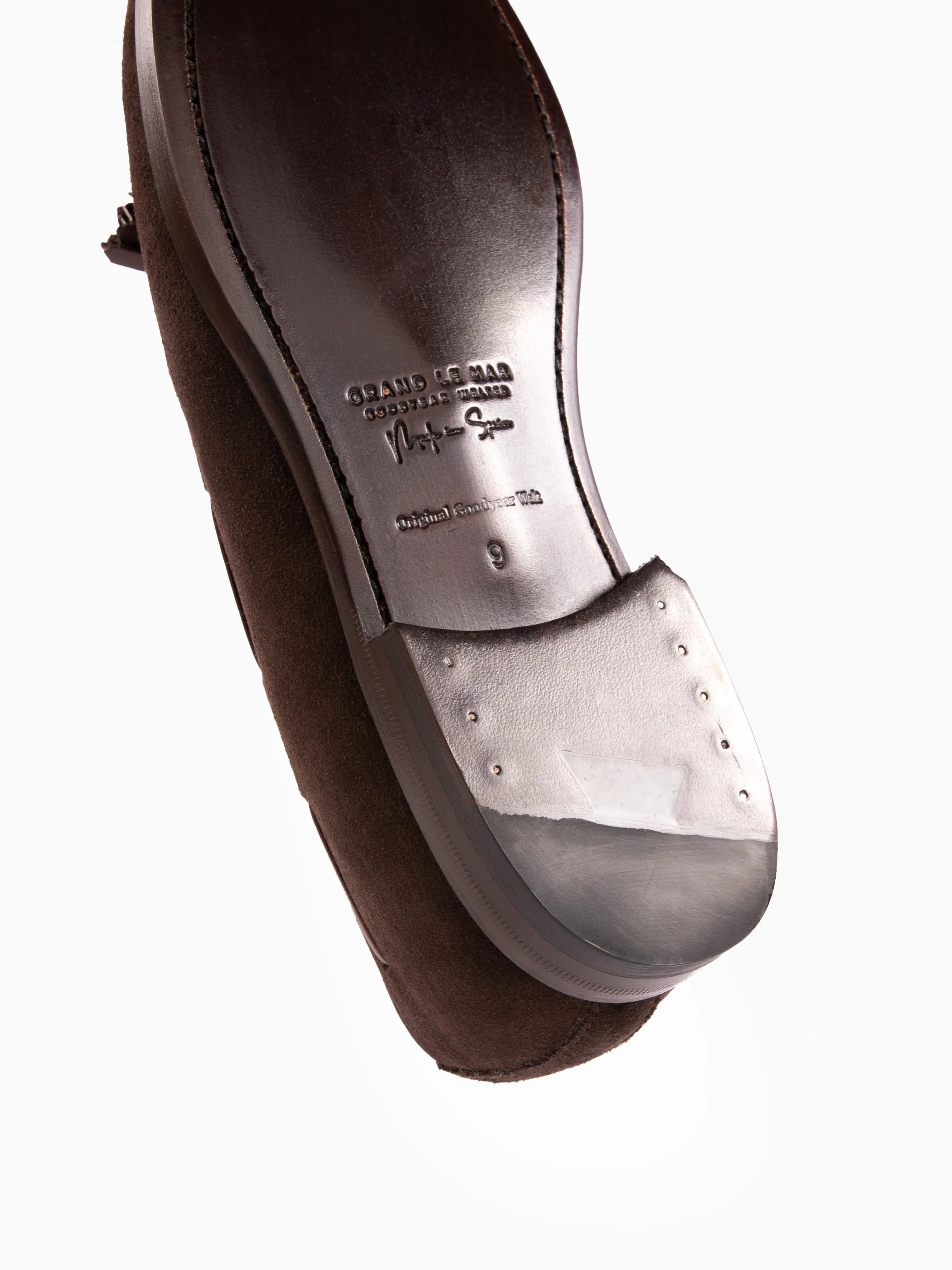 Tassel Loafers Dark Brown Suede - Image 3