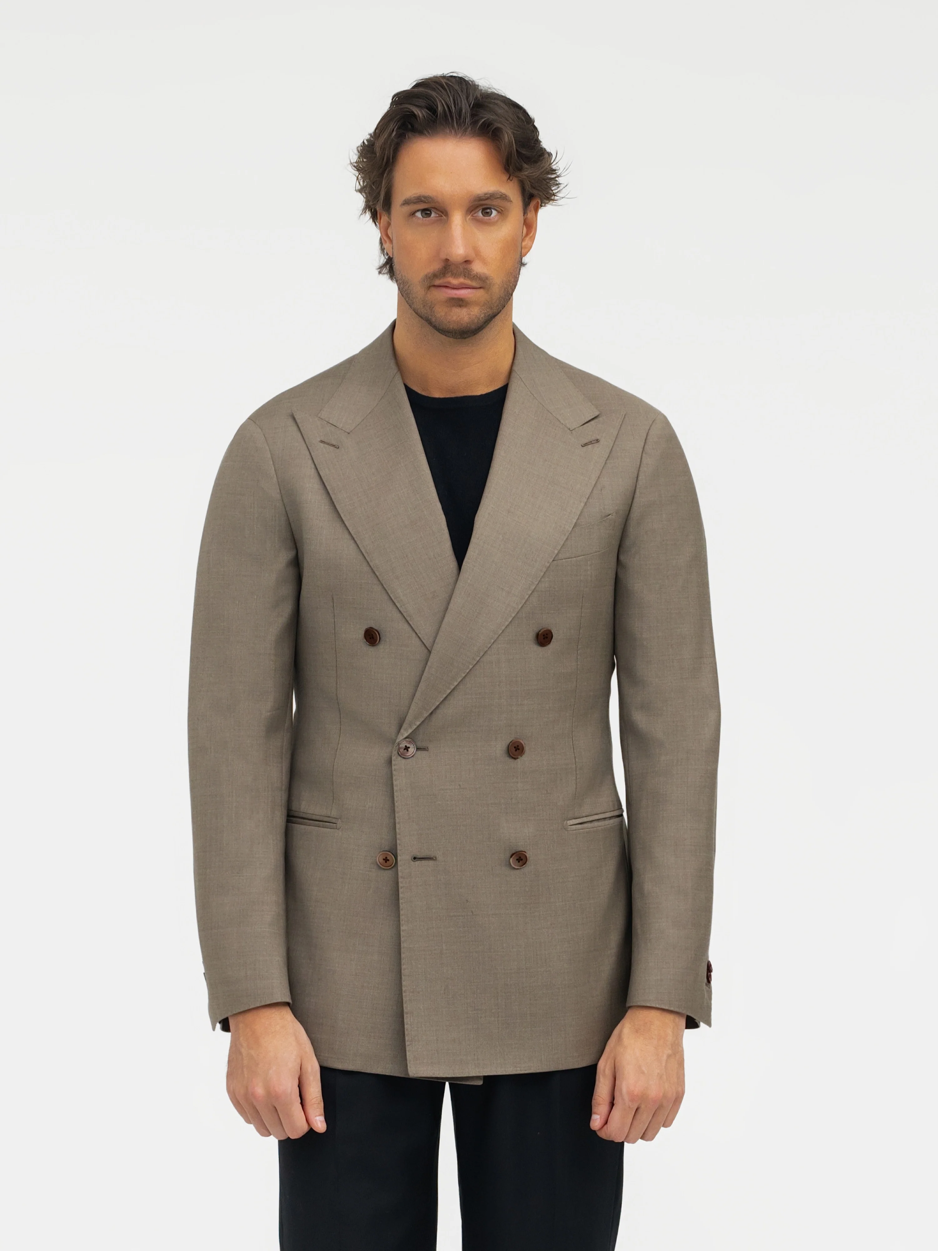 Taupe Wool Jacket - Image 3