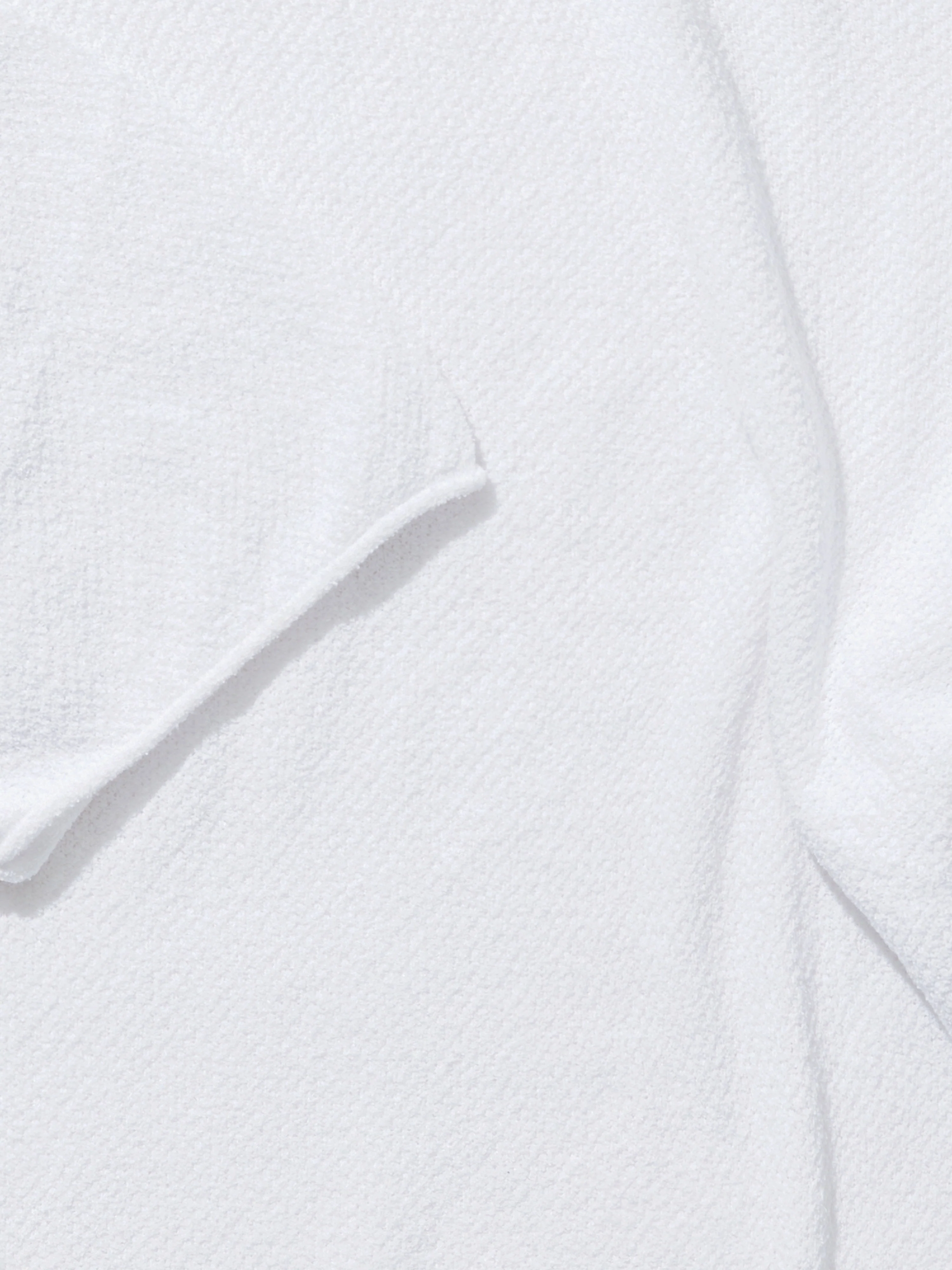 White Oversized Bouclé T-Shirt - Image 5