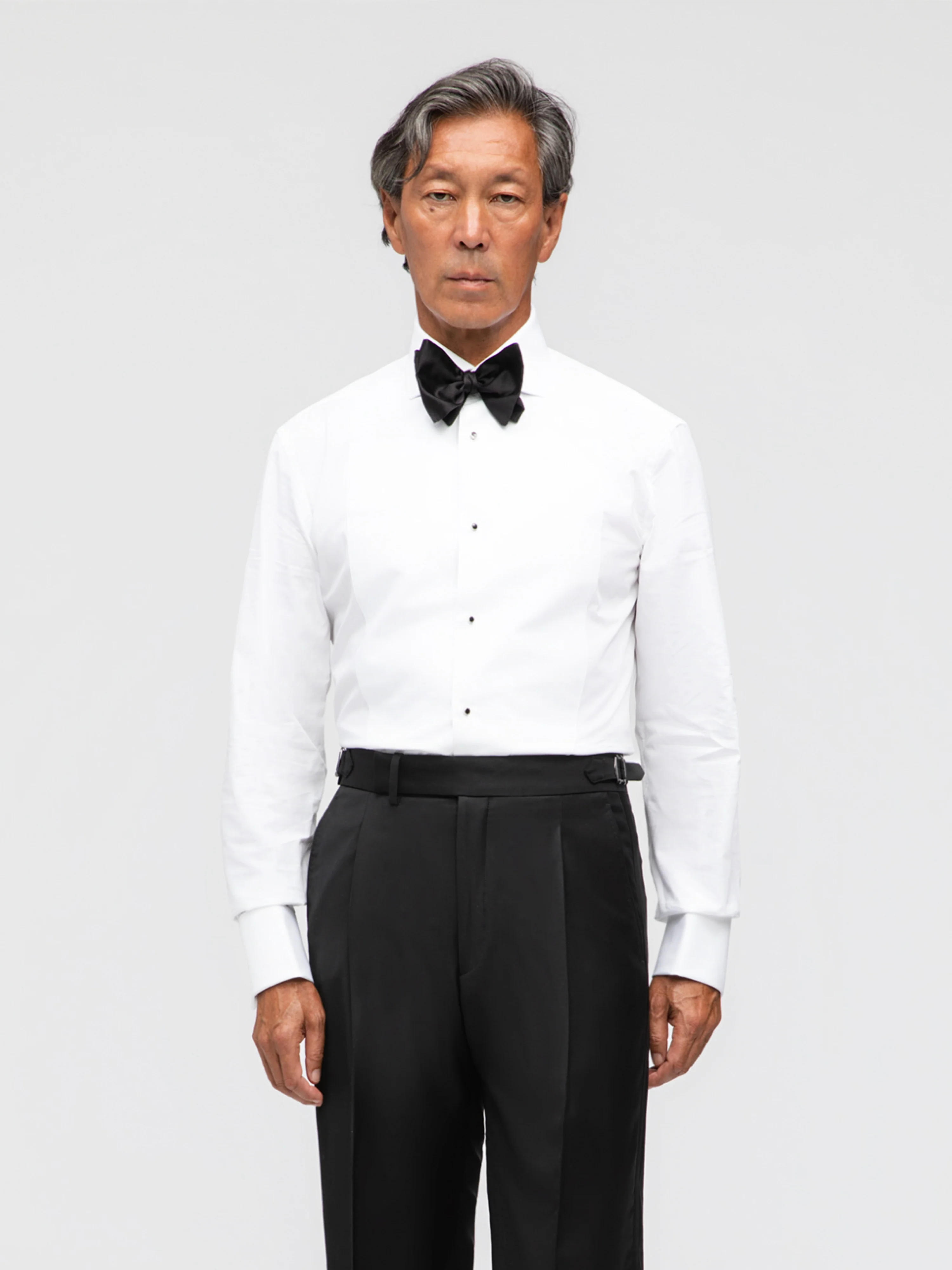 Black Silk Bow Tie - Image 3