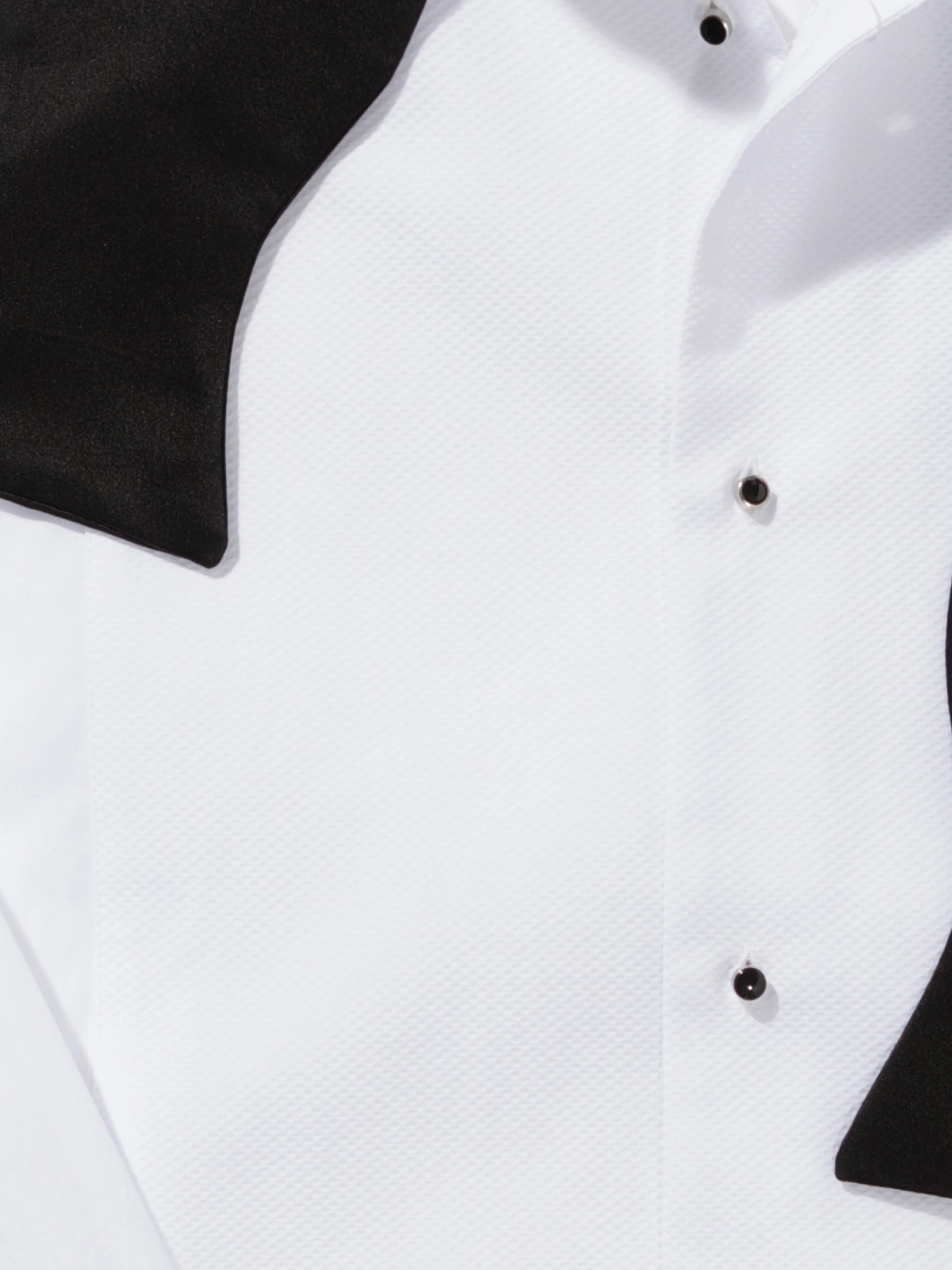 White Piqué Tuxedo Shirt - Image 5